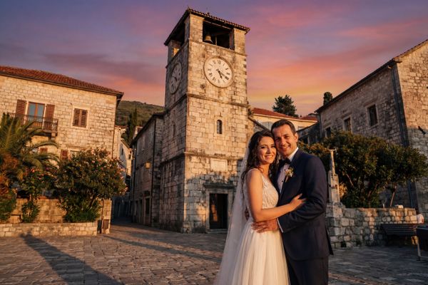 Wedding photography Herceg Novi - Clock Tower (Sahat Kula)