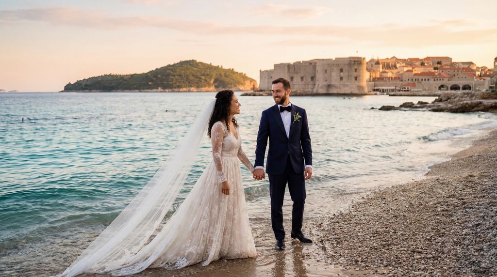 Banje Beach wedding photography, Dubrovnik, Banje Beach wedding photography, Dubrovnik,