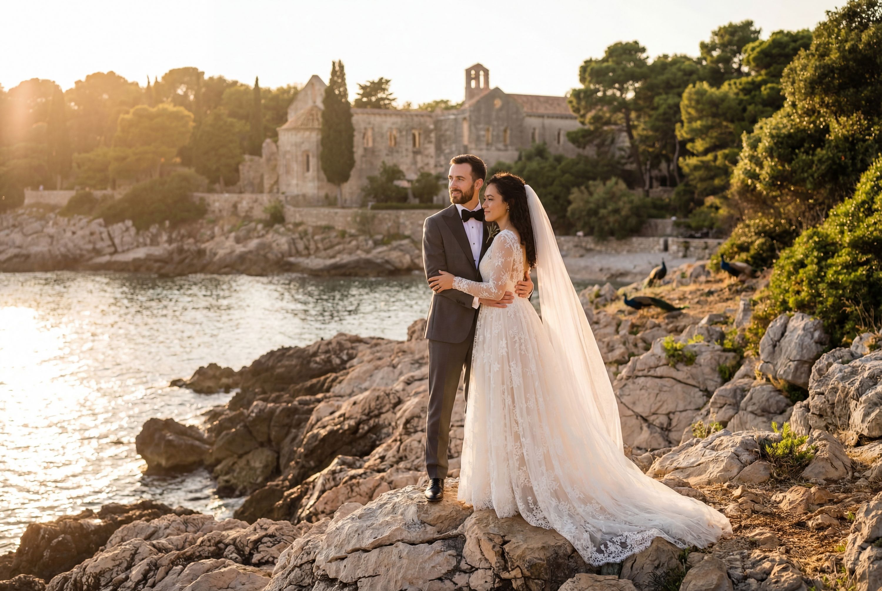 Lokrum Island wedding photography Dubrovnik 