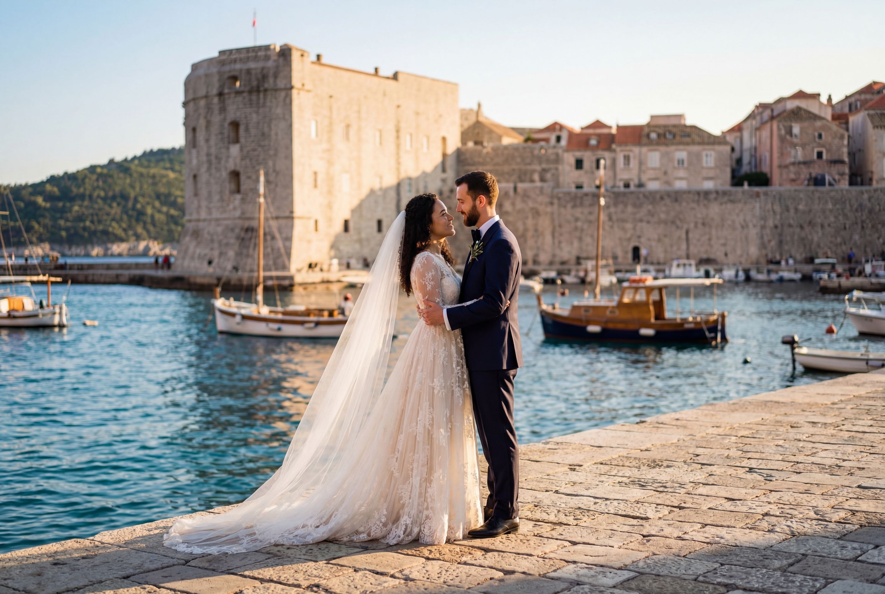 Old Port of Dubrovnik wedding photography Dubrovnik 