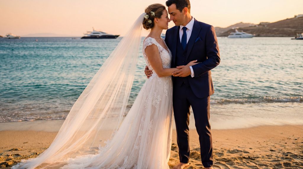 Psarou Beach wedding photography, Mykonos, Psarou Beach wedding photography, Mykonos,