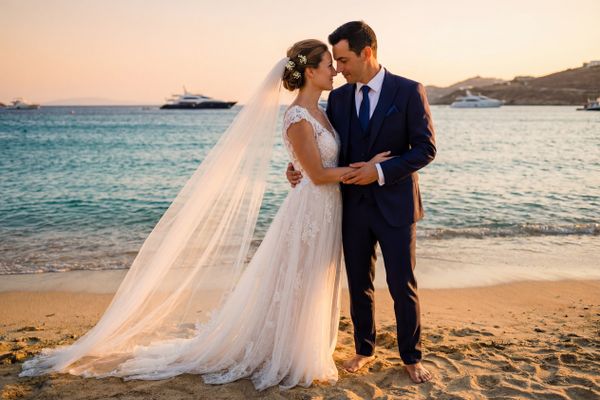 Psarou Beach wedding photography Psarou Beach wedding photography Mykonos