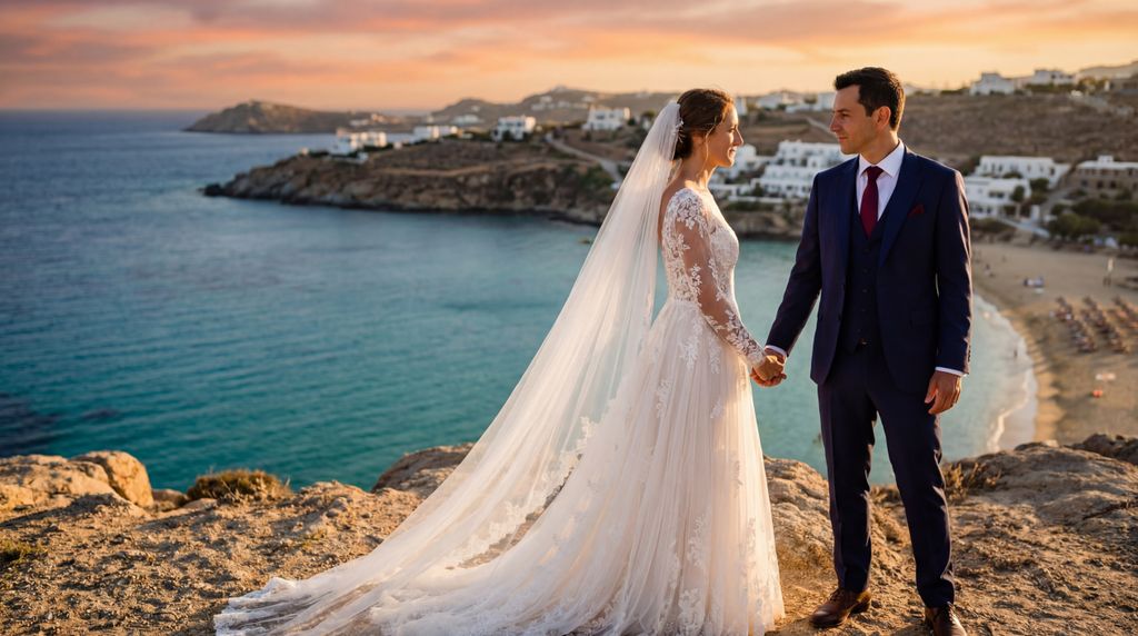 Super Paradise Beach Viewpoint wedding photography, Mykonos, Super Paradise Beach Viewpoint wedding photography, Mykonos,