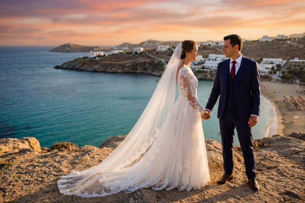 Super Paradise Beach Viewpoint wedding photography Super Paradise Beach Viewpoint wedding photography Mykonos