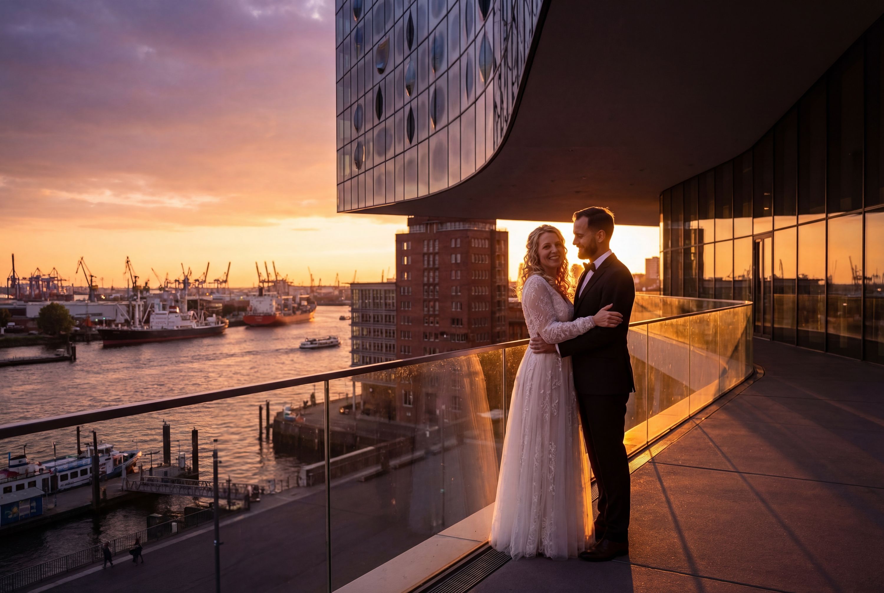 Wedding photography Hamburg - Elbphilharmonie Plaza