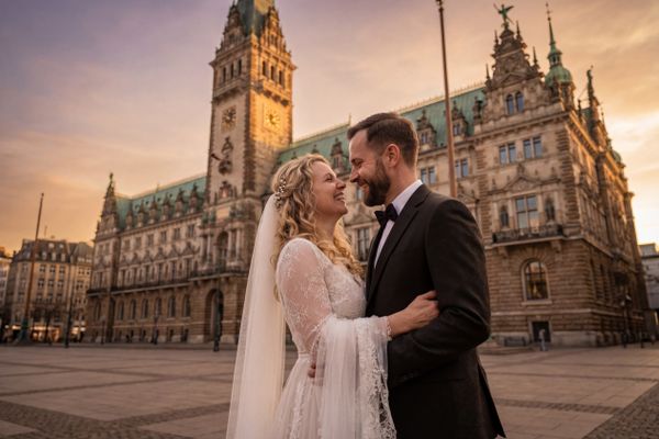 Wedding photography Hamburg - Hamburg Rathaus (City Hall)