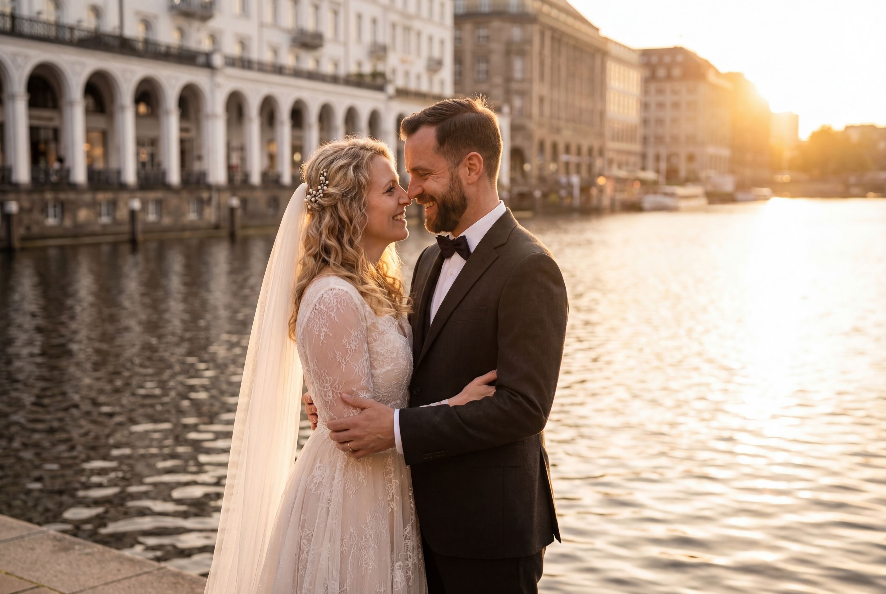 Wedding photography Hamburg - Jungfernstieg