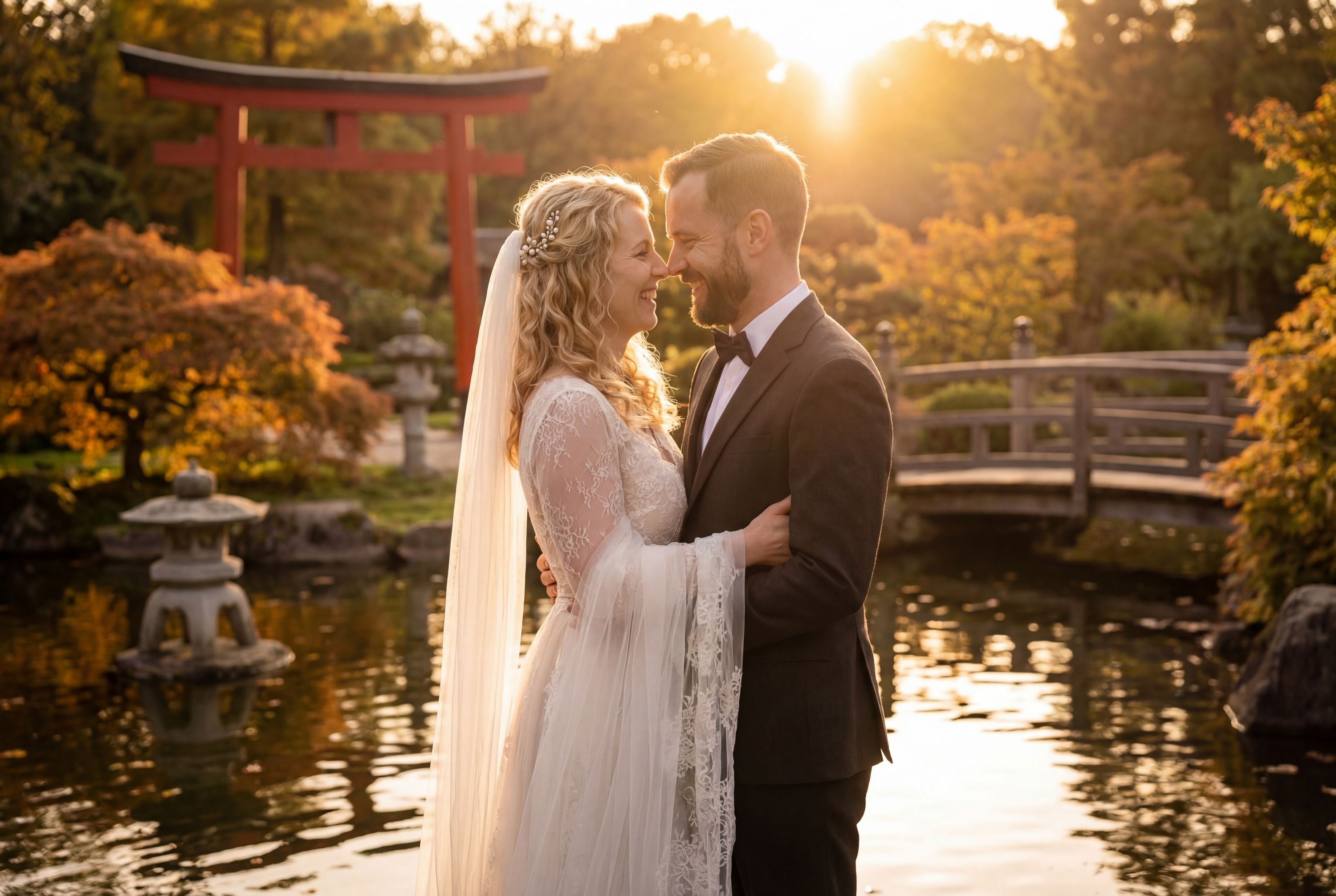 Wedding photography Hamburg - Planten un Blomen