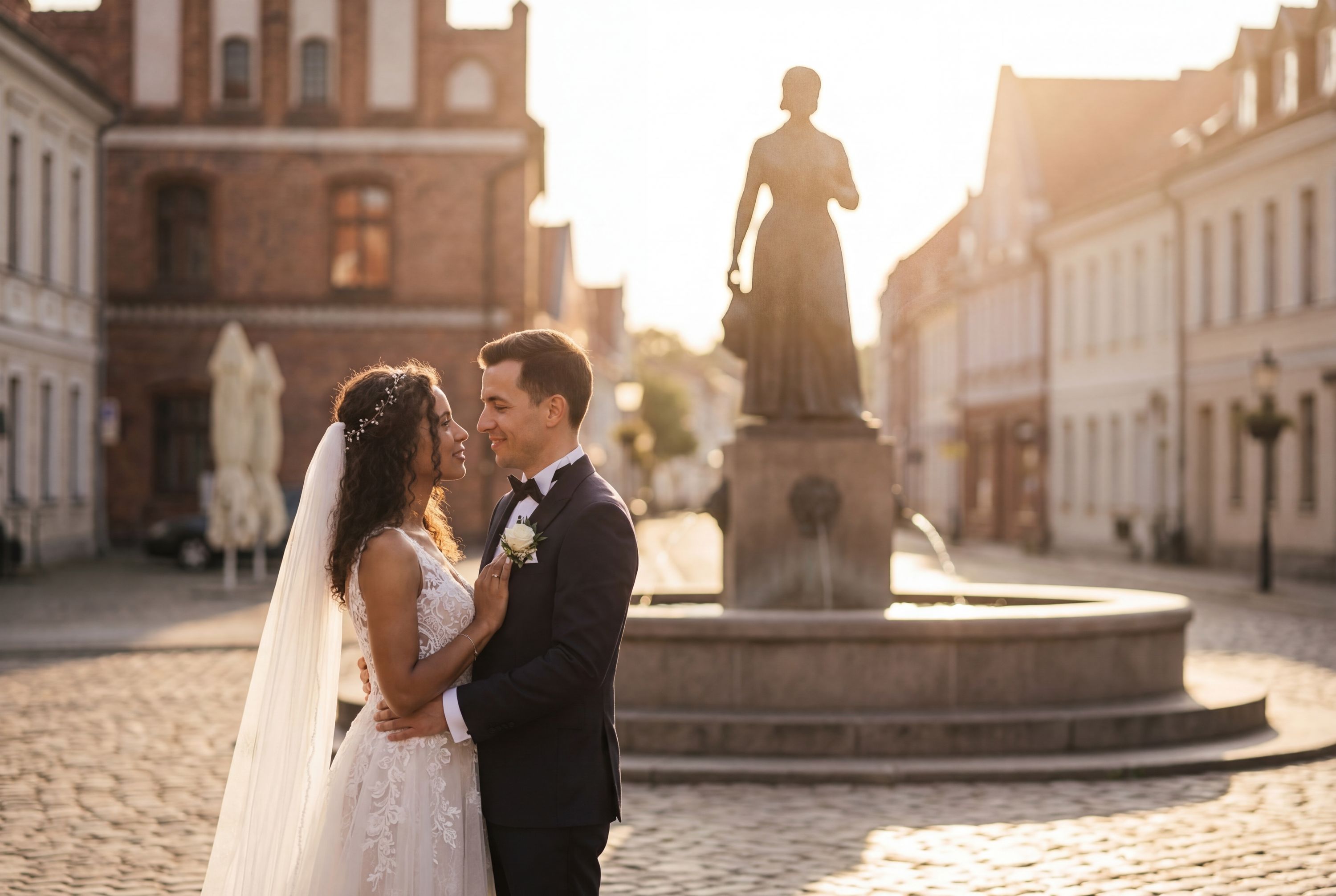Wedding photography Klaipėda - Annie of Tharau Sculpture (Anikės skulptūra)