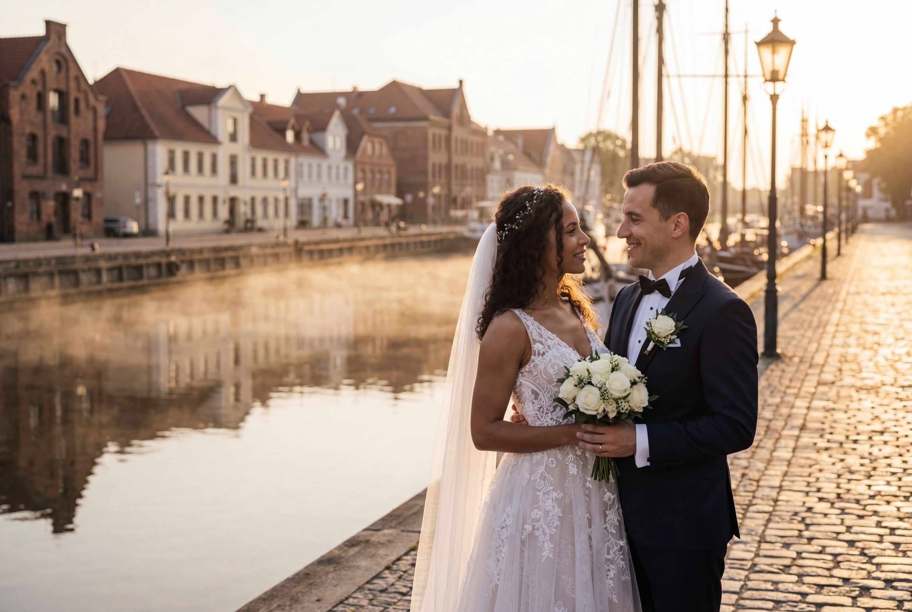 Wedding photography Klaipėda - Dane River Embankment
