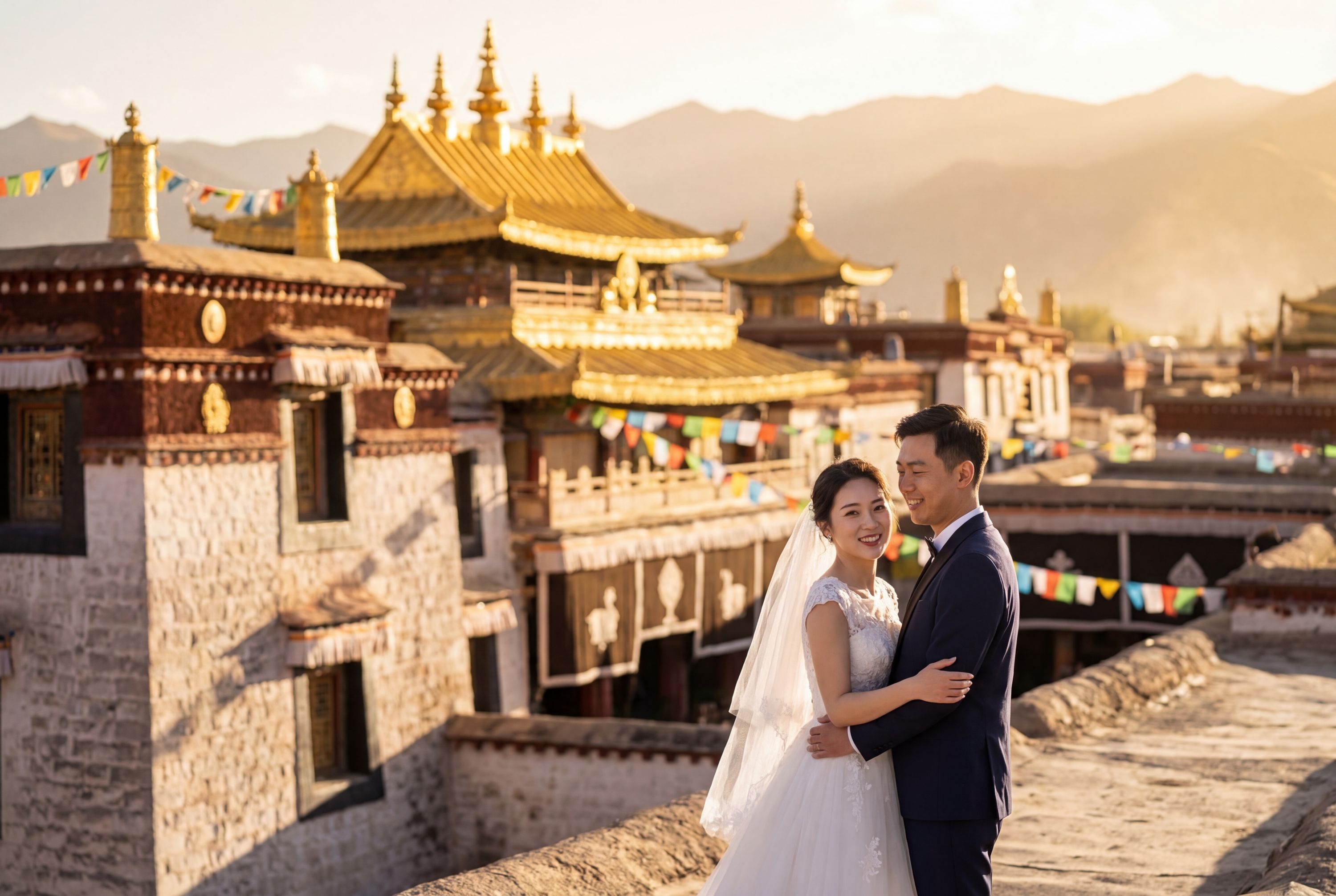 Wedding photography Lhasa - Jokhang Temple