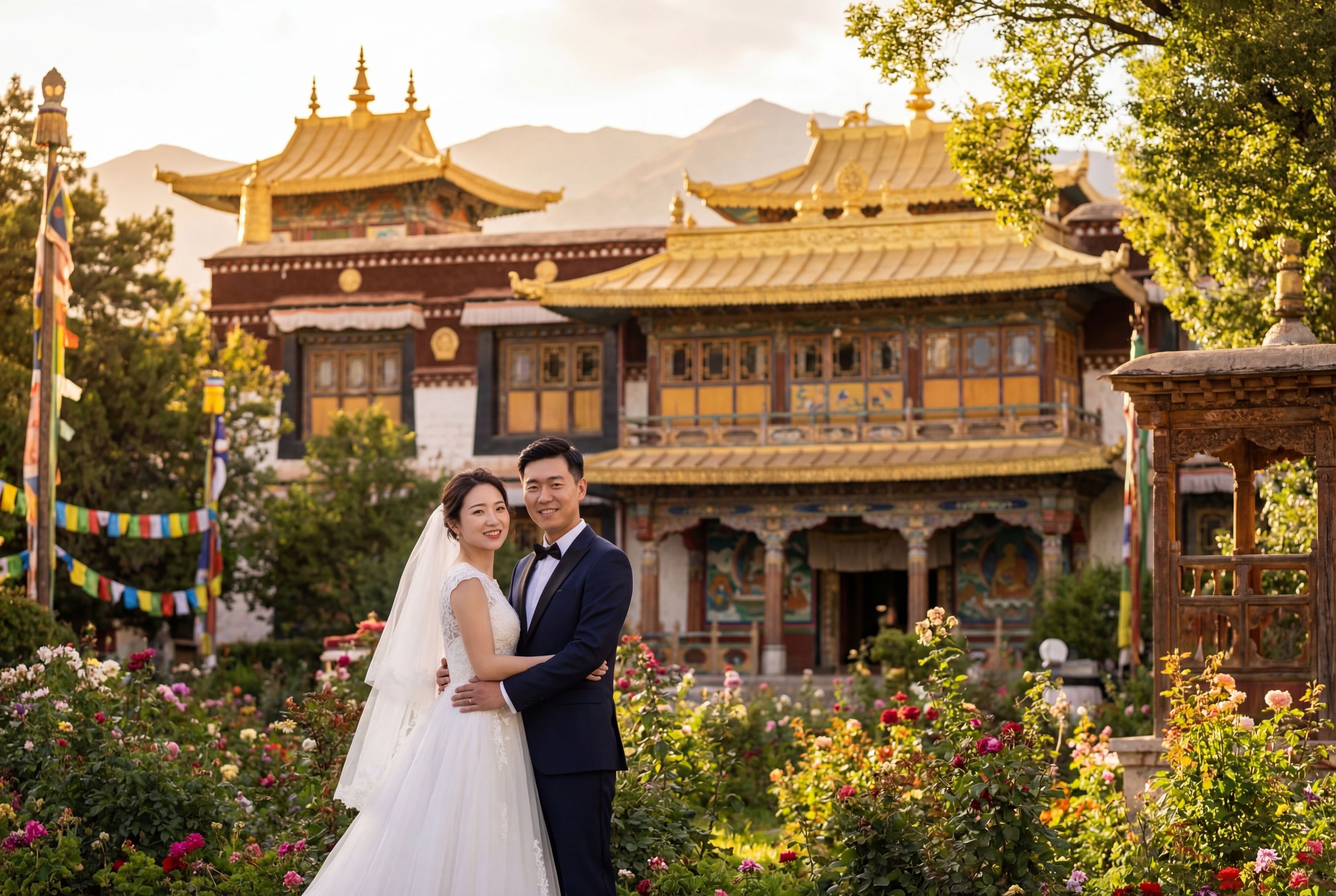 Wedding photography Lhasa - Norbulingka (Summer Palace)