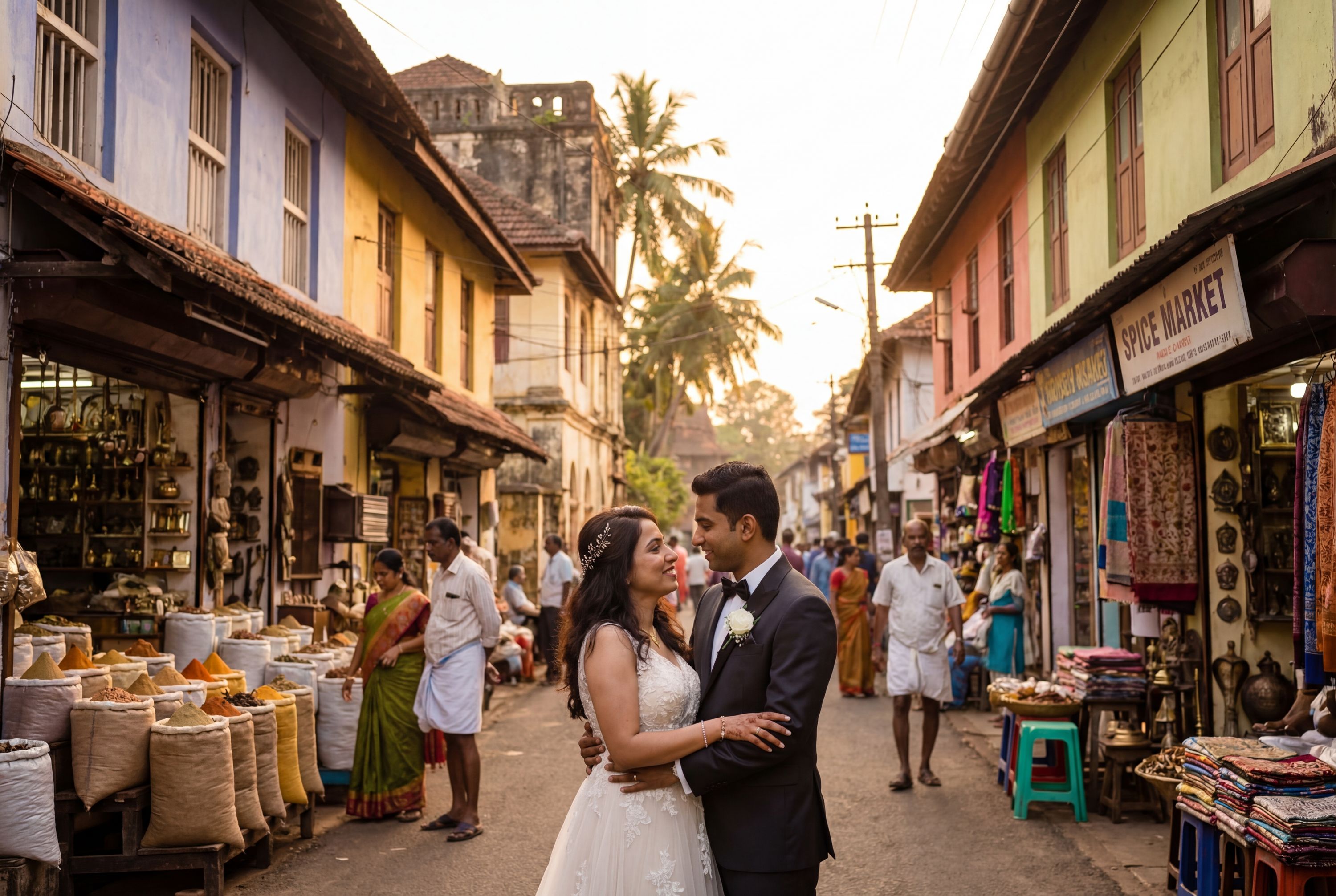 Wedding photography Kochi - Jew Town Streets