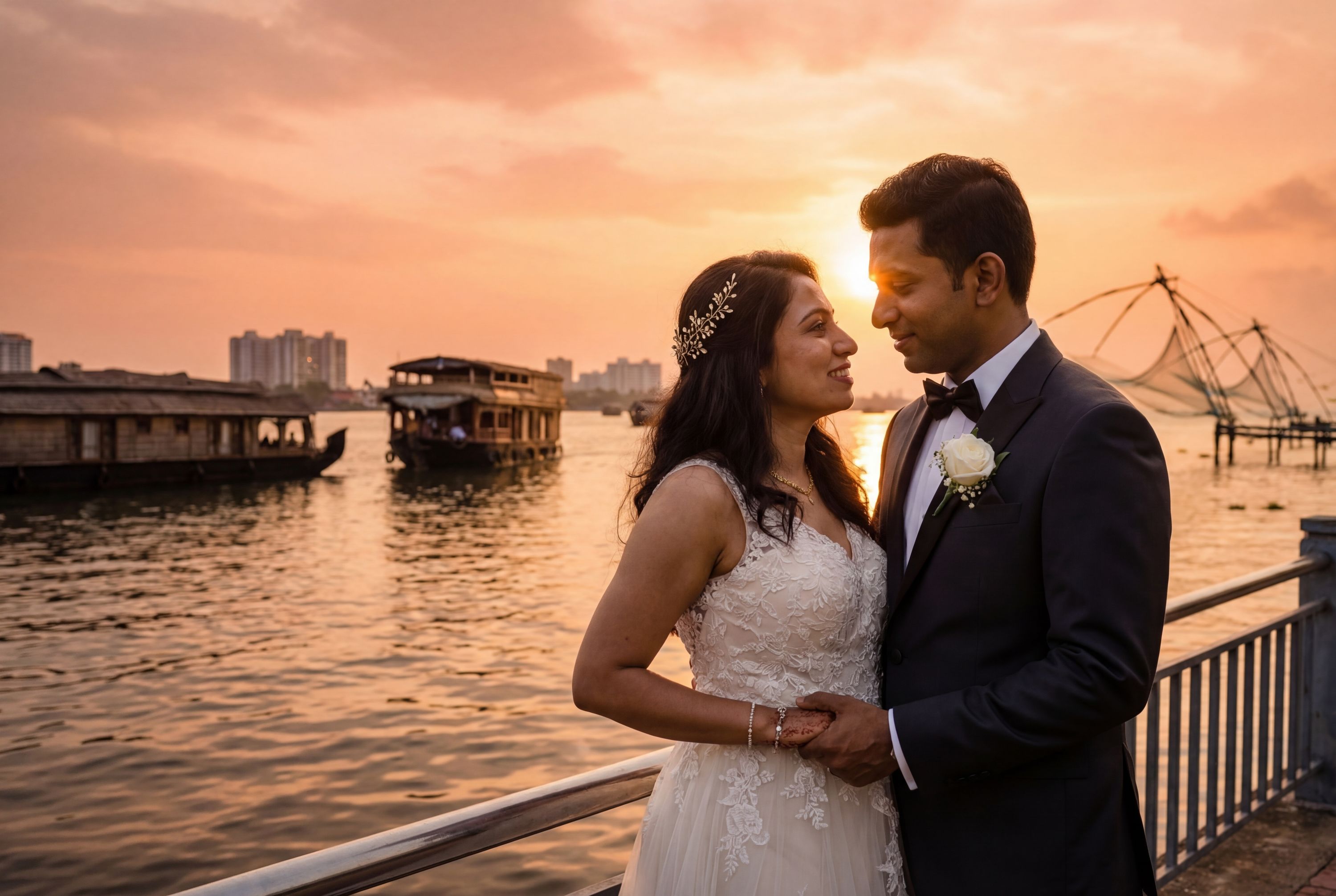 Wedding photography Kochi - Marine Drive Promenade