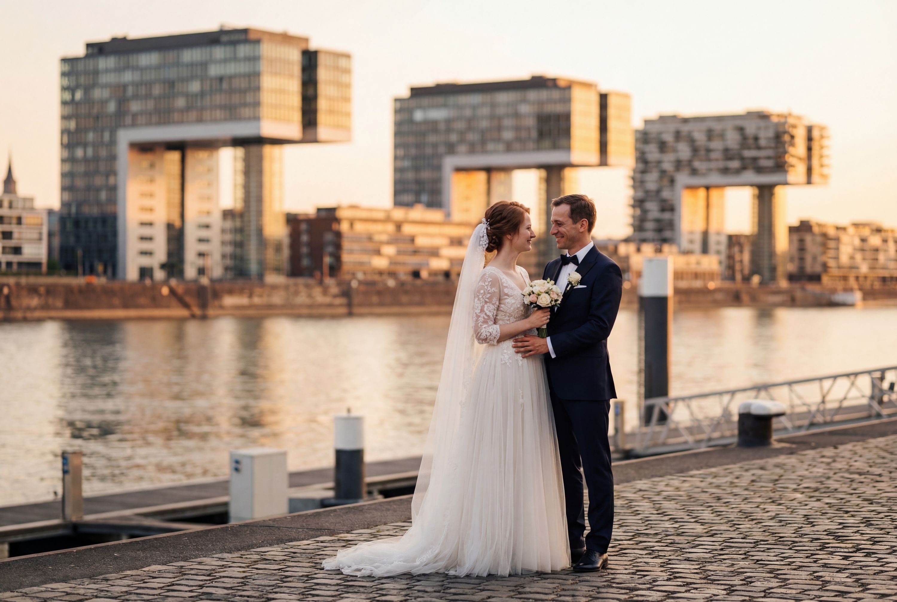 Rheinauhafen wedding photography Cologne 