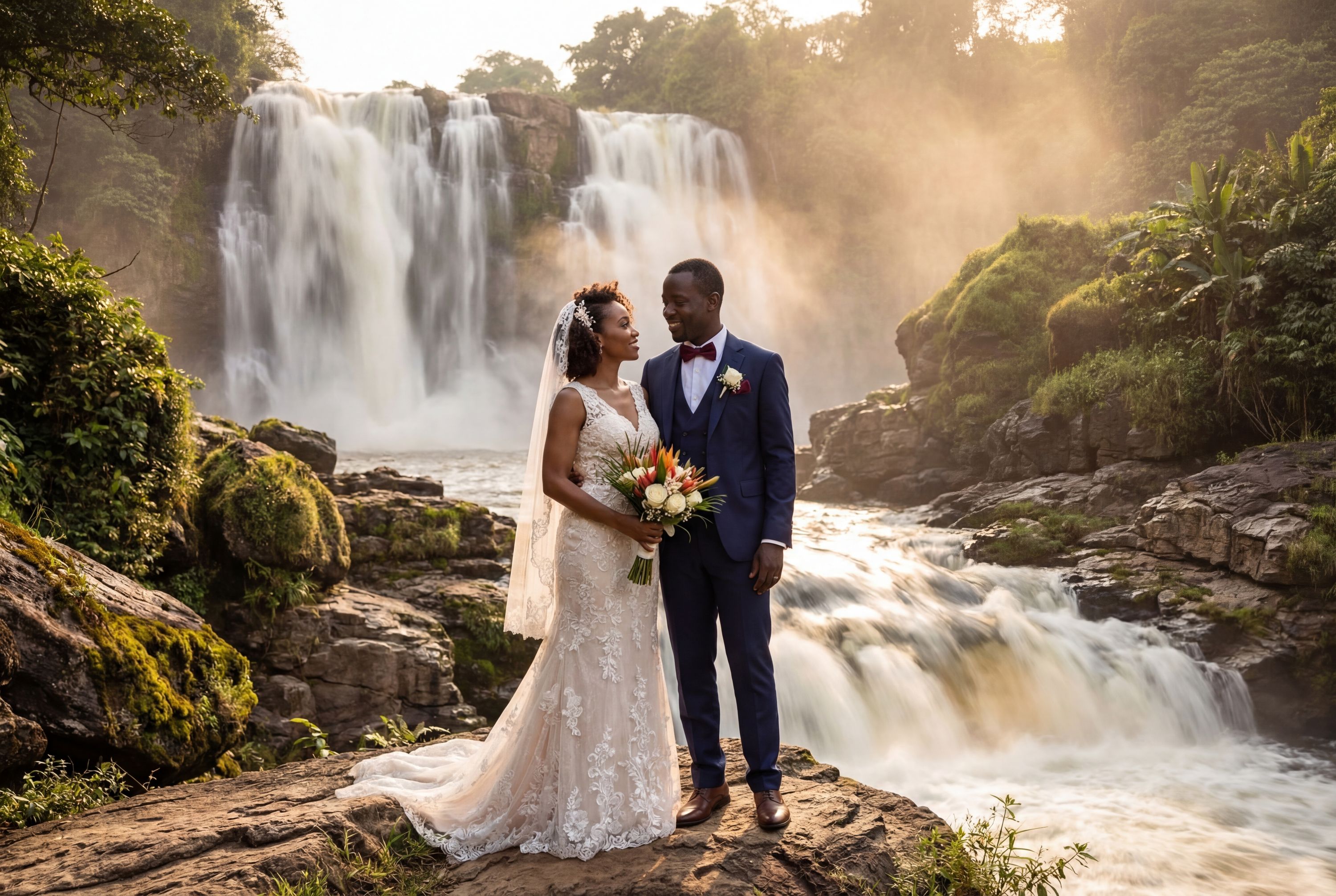 Wedding photography Kinshasa - Chutes de Lukaya