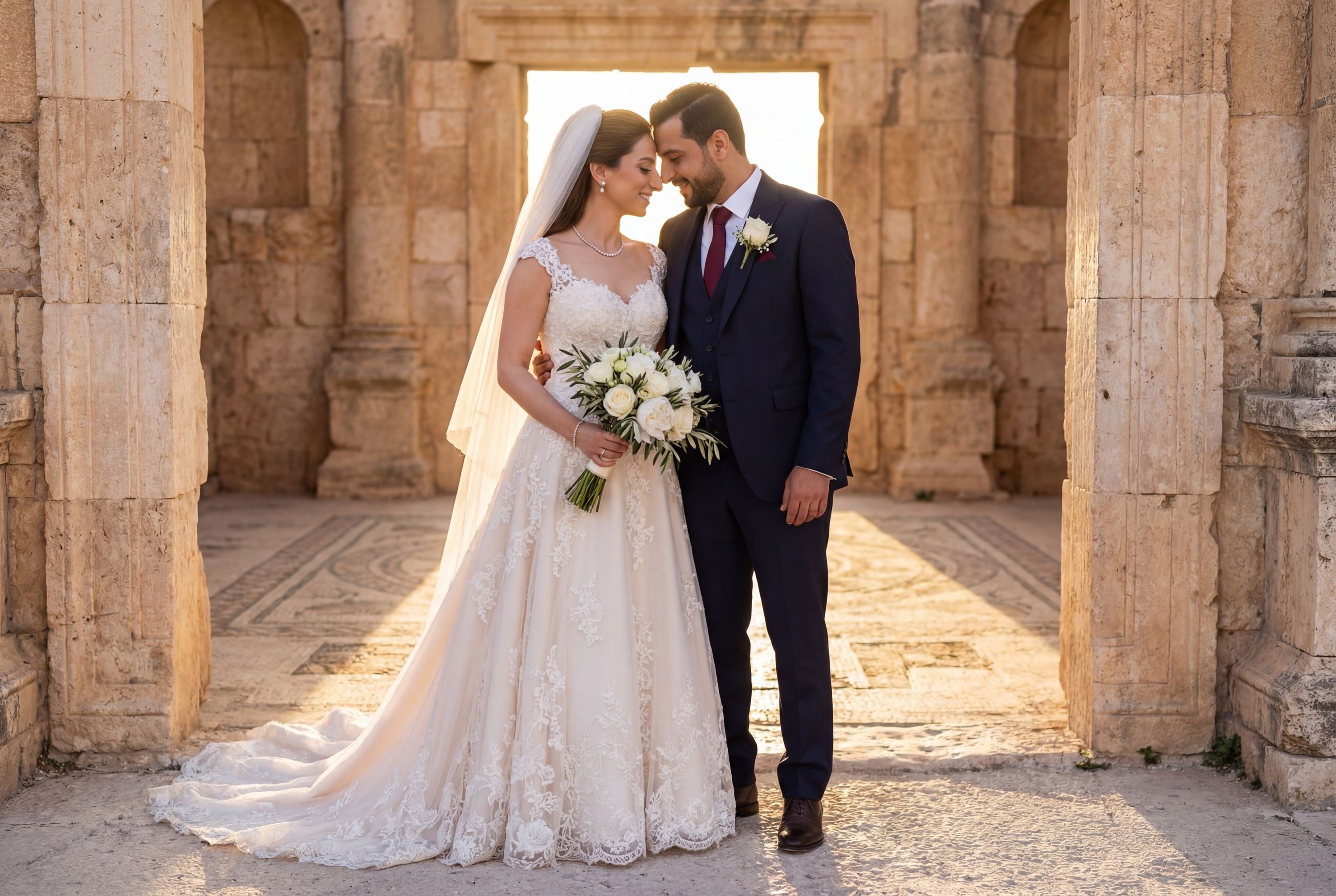 Wedding photography Madaba - Church of the Apostles