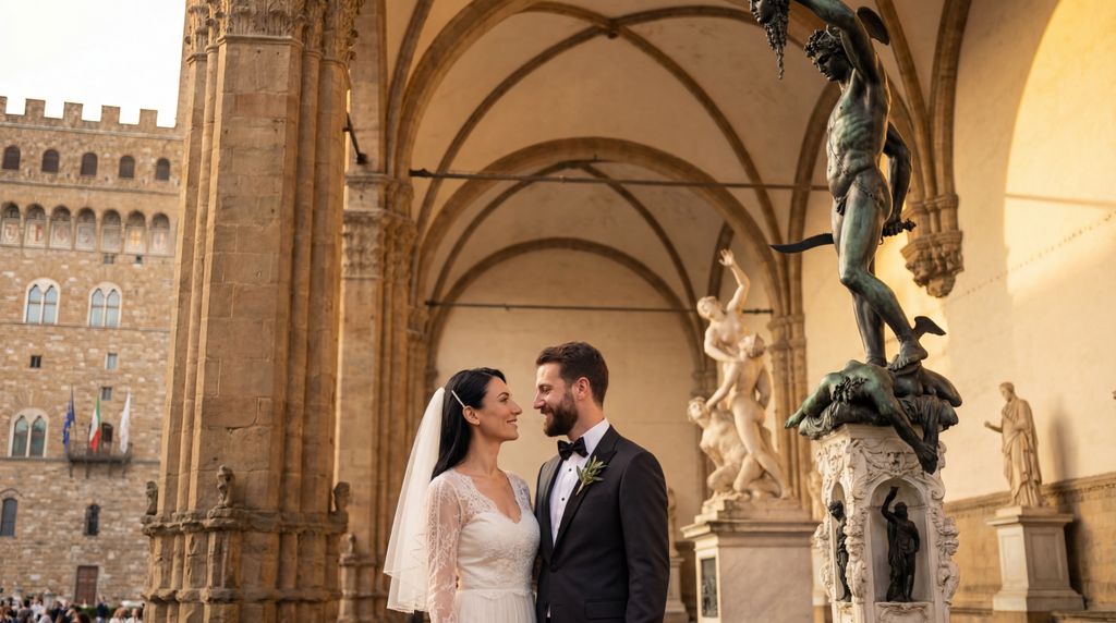 Loggia dei Lanzi (Piazza della Signoria) wedding photography, Florence, Loggia dei Lanzi (Piazza della Signoria) wedding photography, Florence,