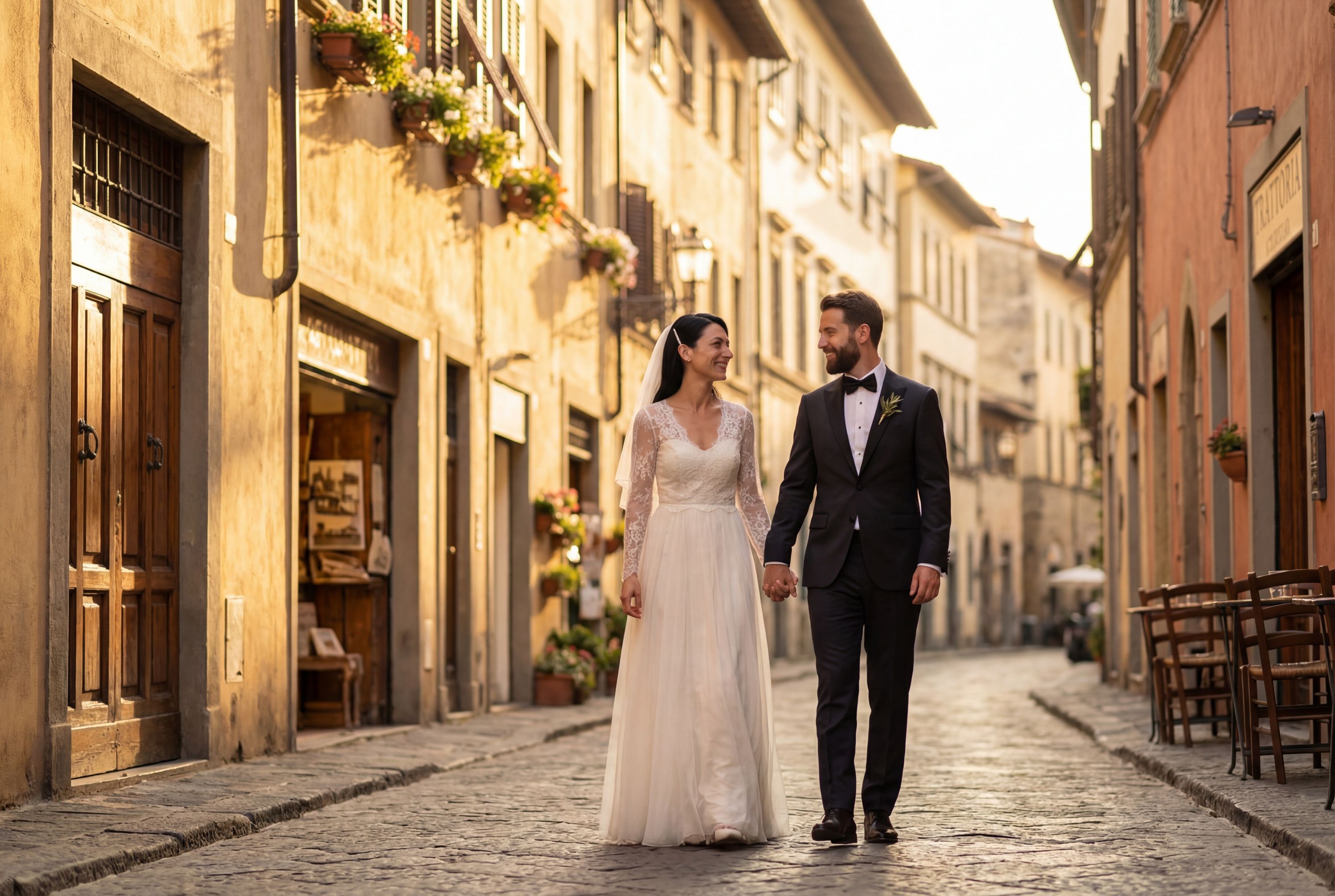Oltrarno District Streets wedding photography Florence 