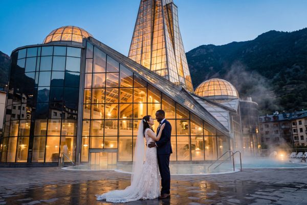 Caldea Thermal Spa (Exterior) wedding photography Caldea Thermal Spa (Exterior) wedding photography Andorra la Vella