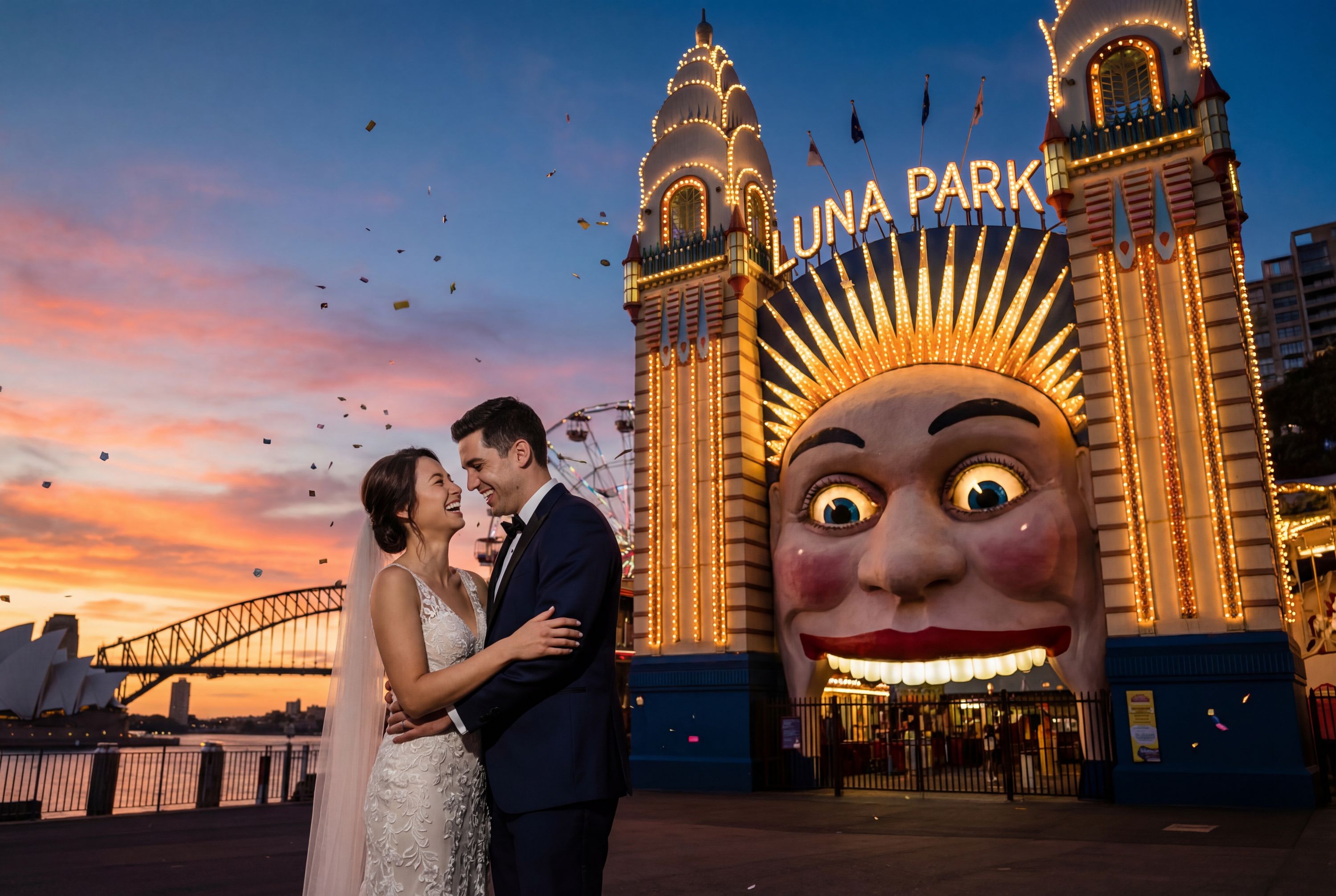 Luna Park Sydney wedding photography Sydney 