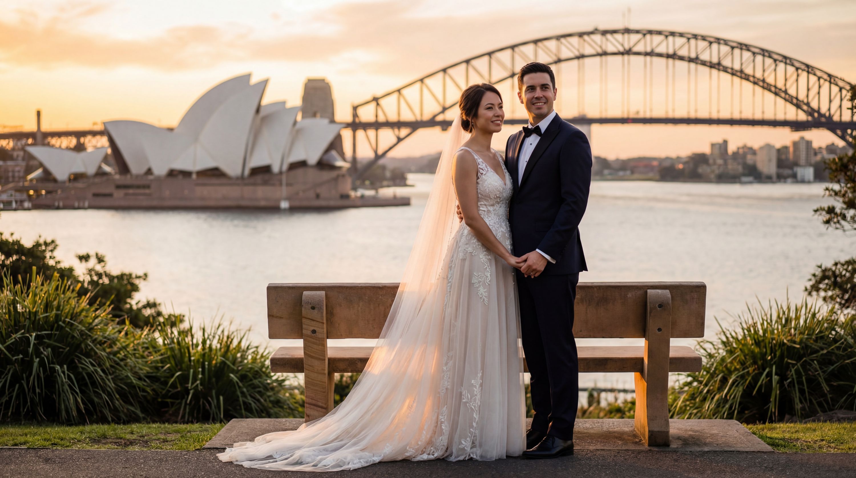 Mrs Macquarie's Chair wedding photography Sydney 