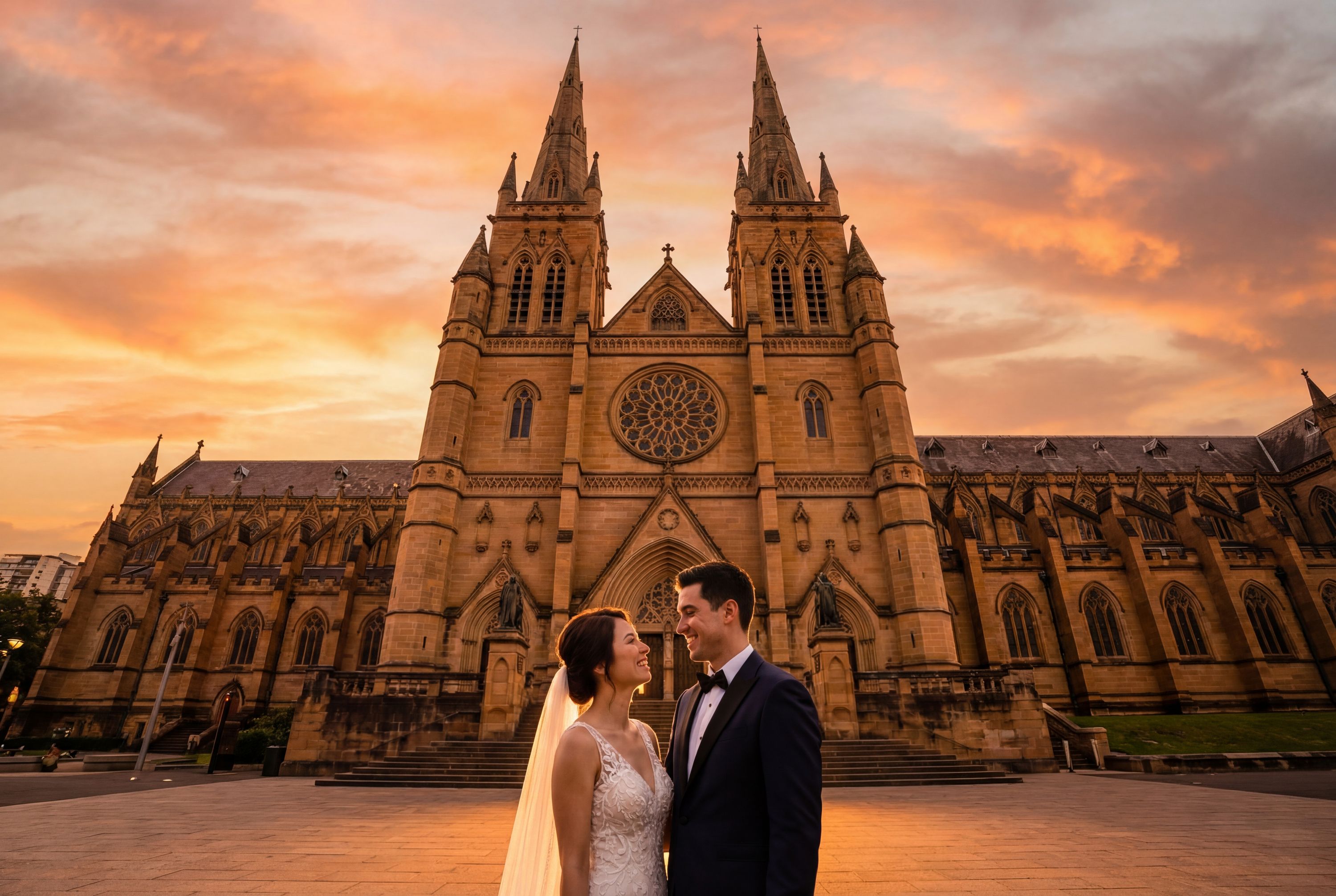 St Mary's Cathedral wedding photography Sydney 