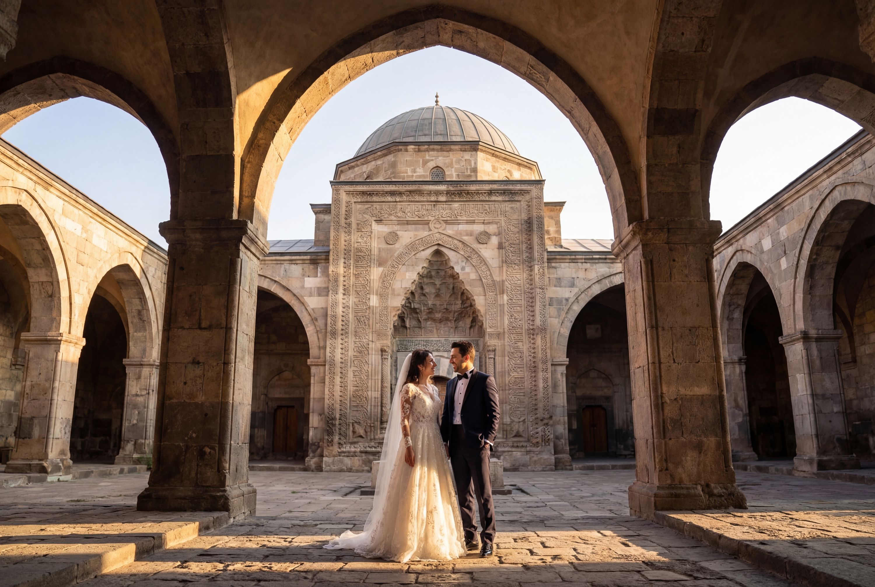 Wedding photography Kayseri - Gevher Nesibe Hospital and Madrasa (Çifte Medrese)