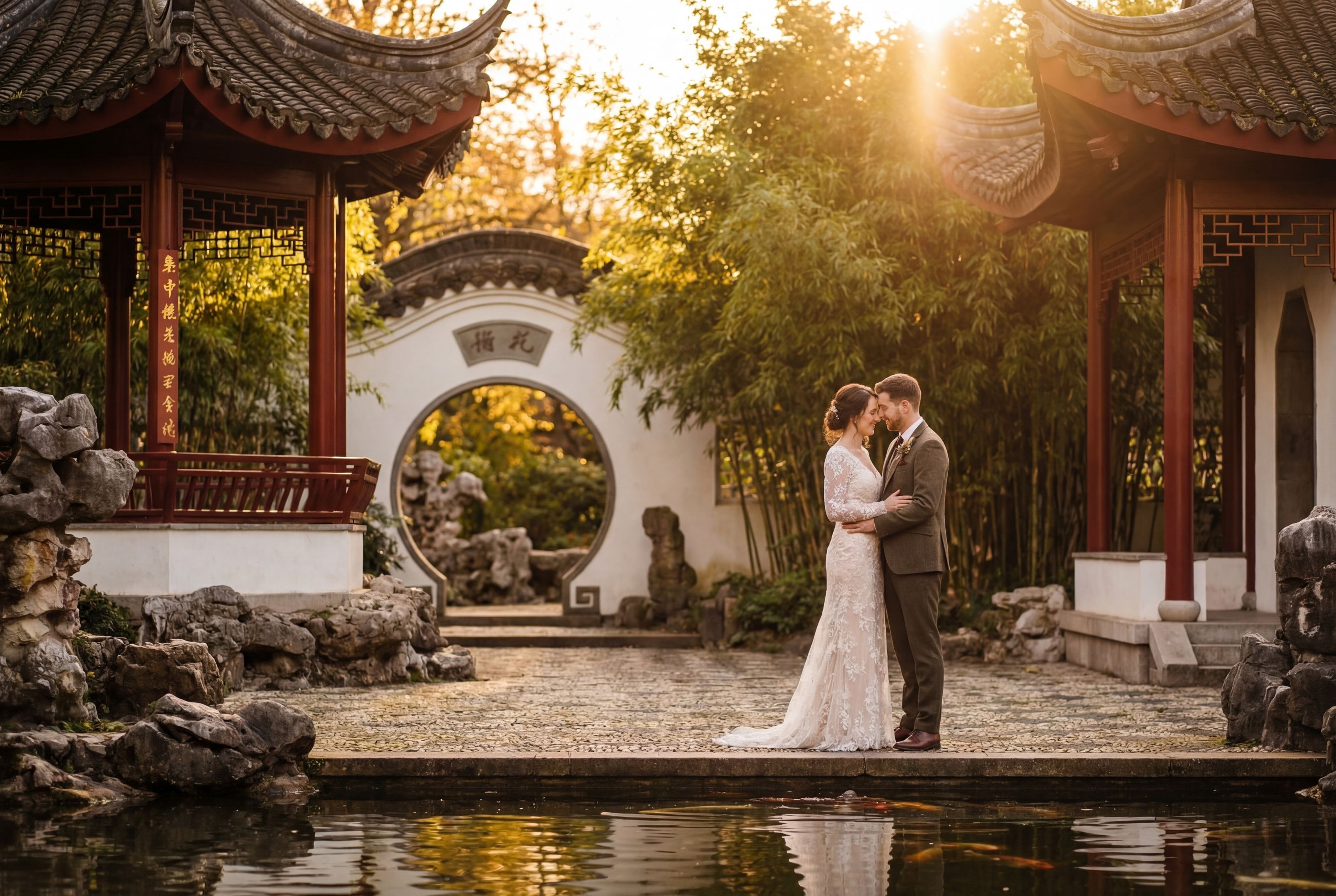 Chinese Garden (Bethmannpark) wedding photography Frankfurt 