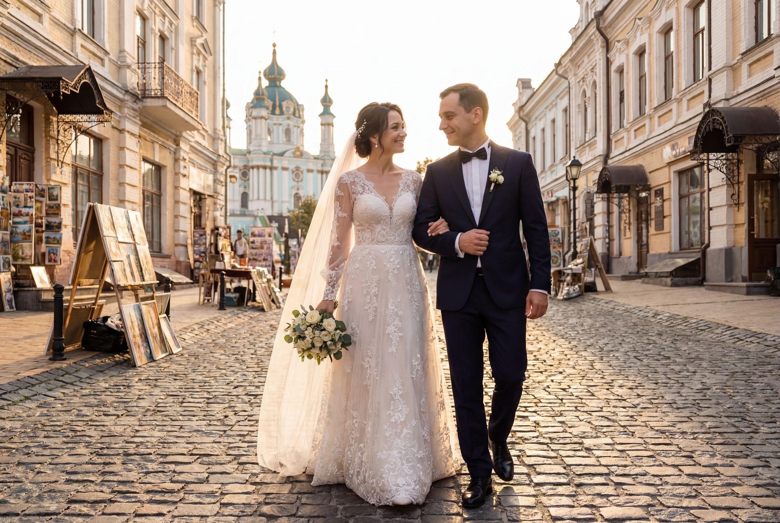 Wedding photography Kyiv - Andriyivskyy Descent