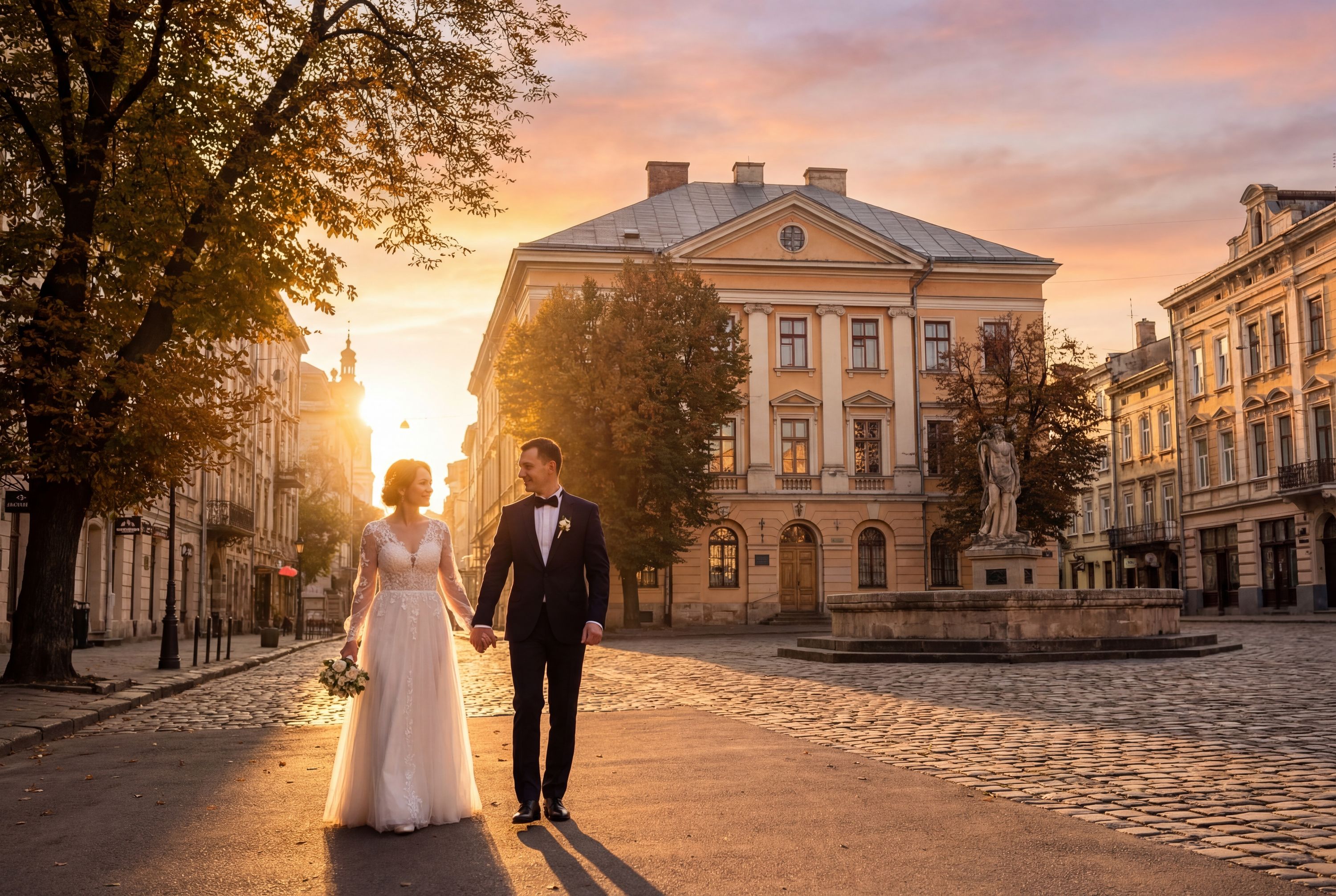 Wedding photography Kyiv - Kontraktova Square, Podil