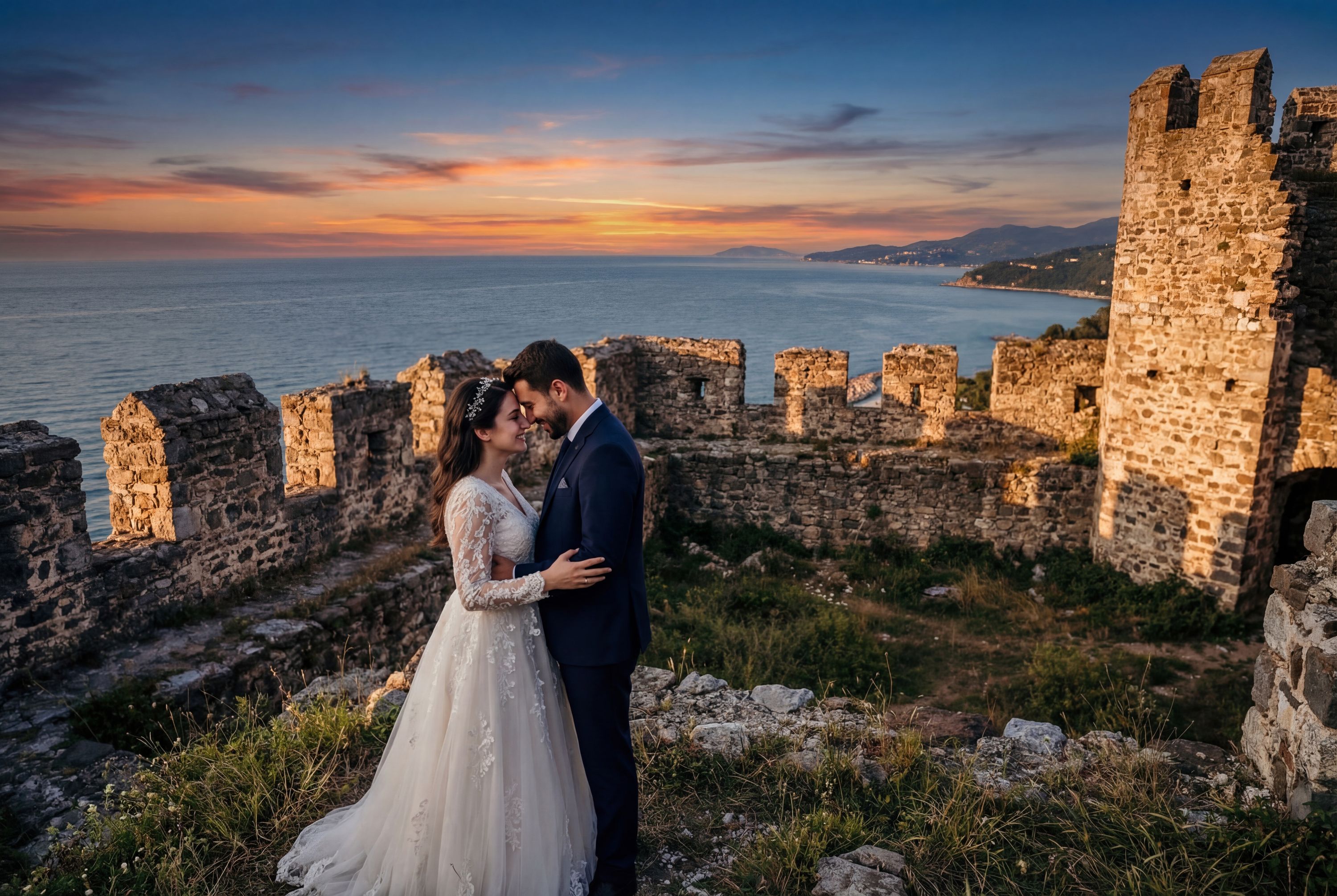 Akçakoca Castle wedding photography Düzce 