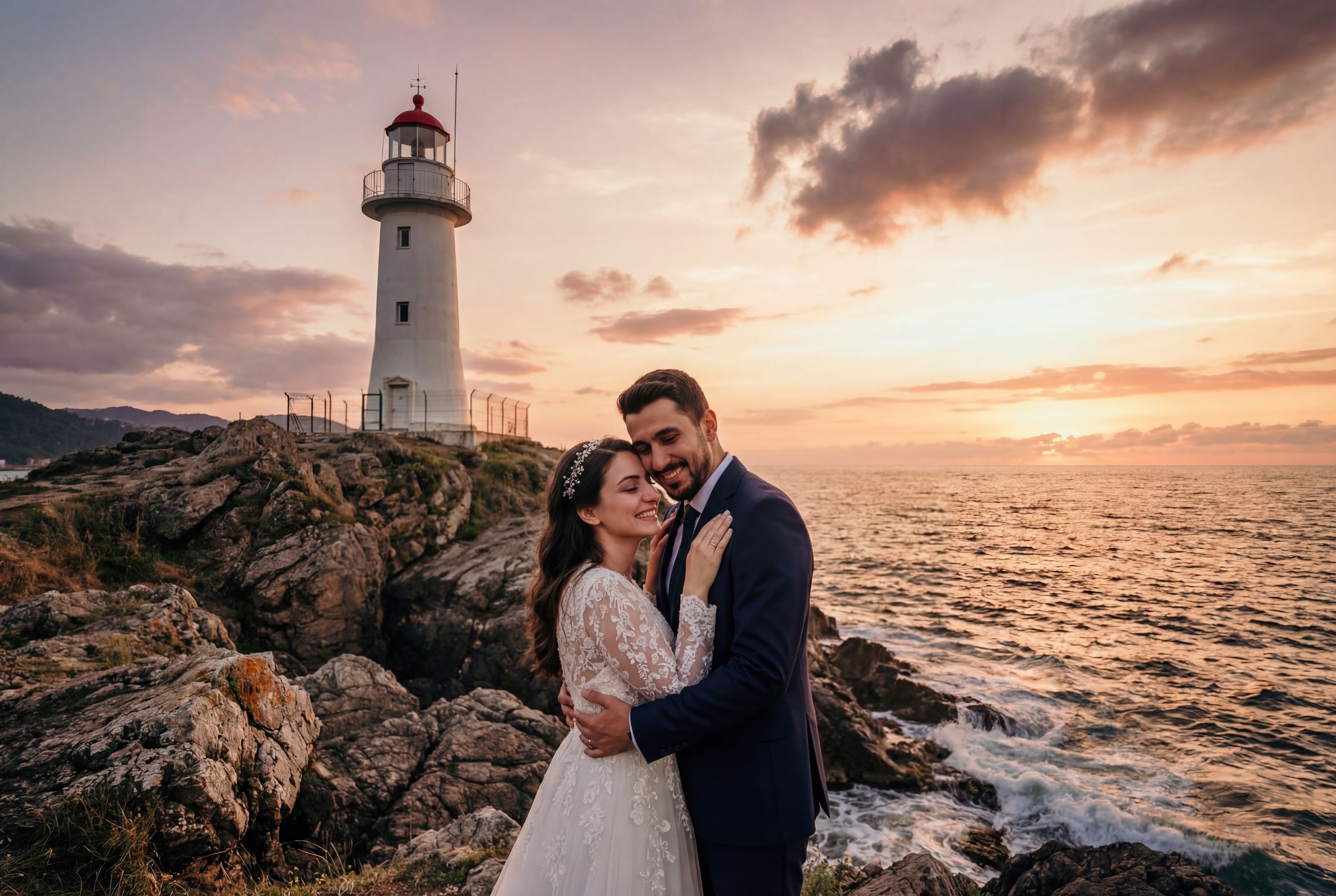 Akçakoca Lighthouse & Coastline wedding photography Düzce 