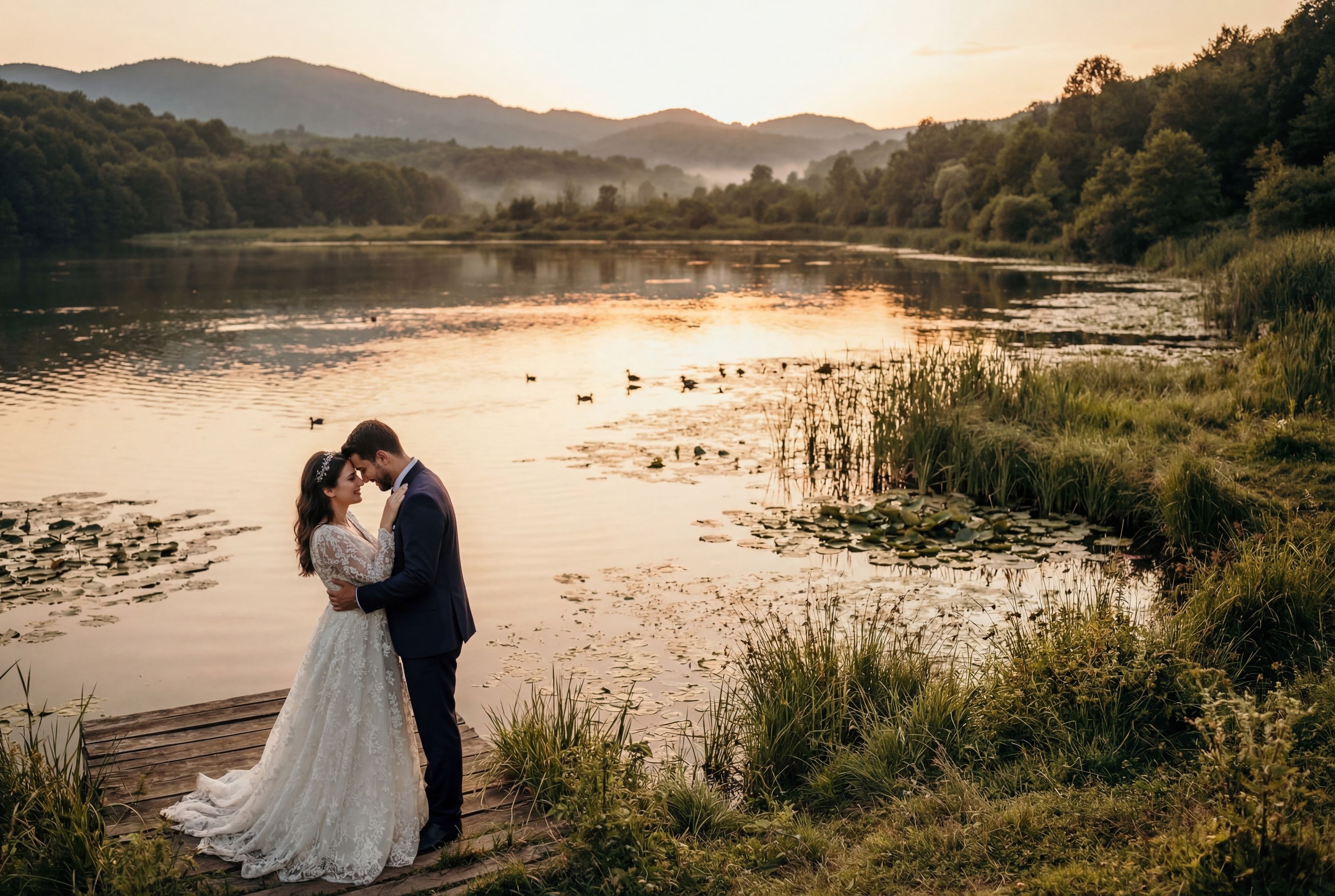Efteni Lake Wildlife Reserve wedding photography Düzce 