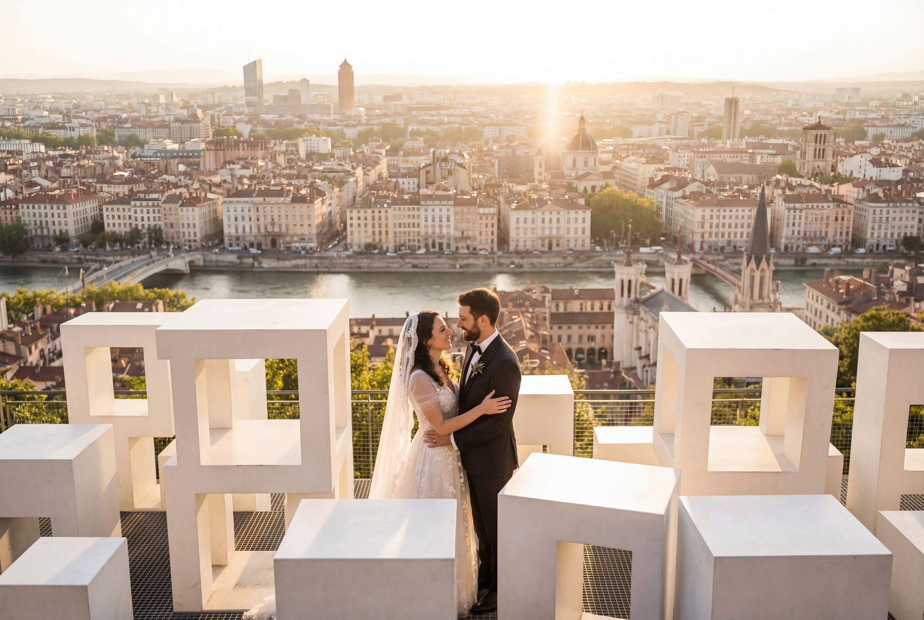 Wedding photography Lyon - Jardin des Curiosités (Jardin de Fourvière)
