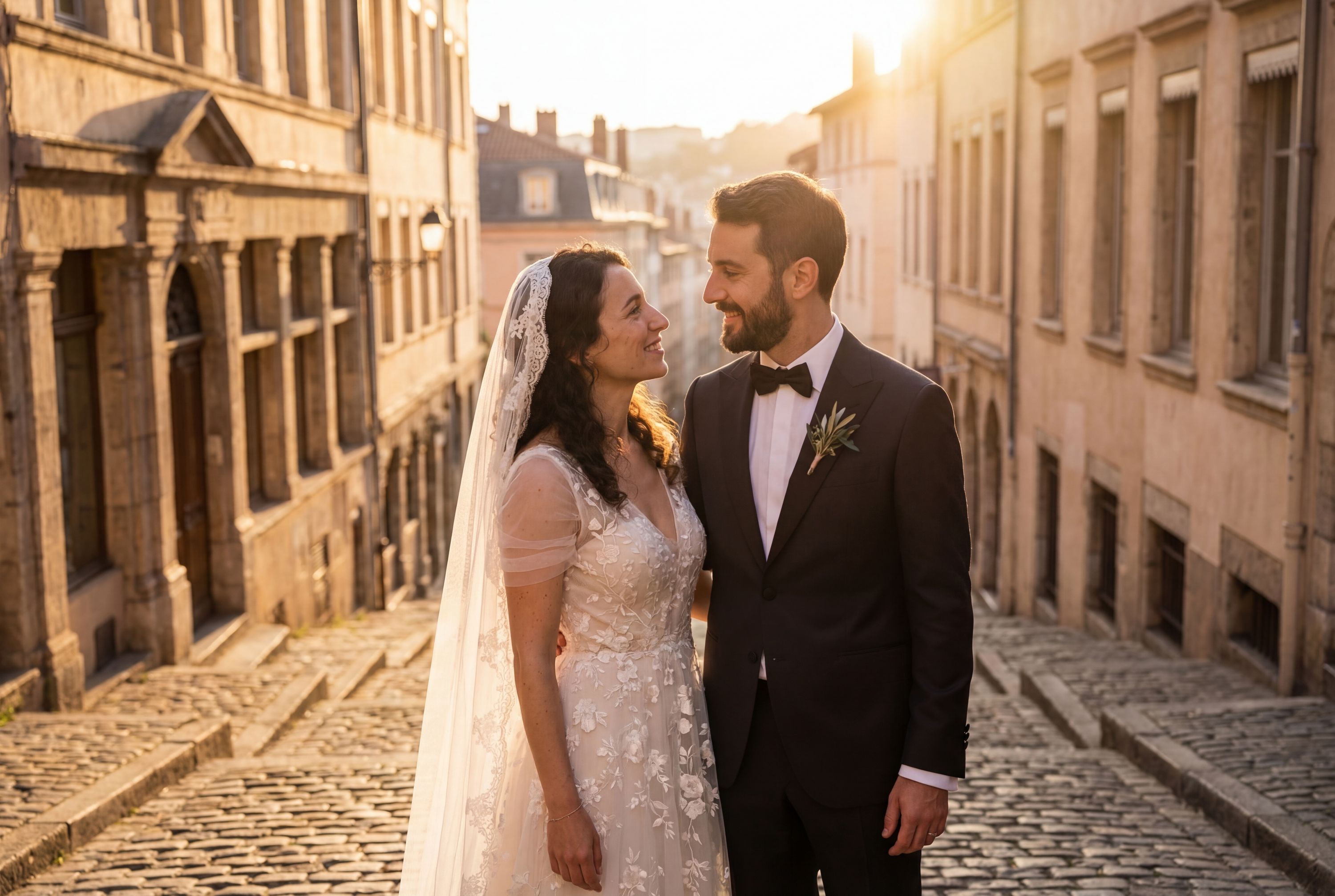 Wedding photography Lyon - Montée du Gourguillon