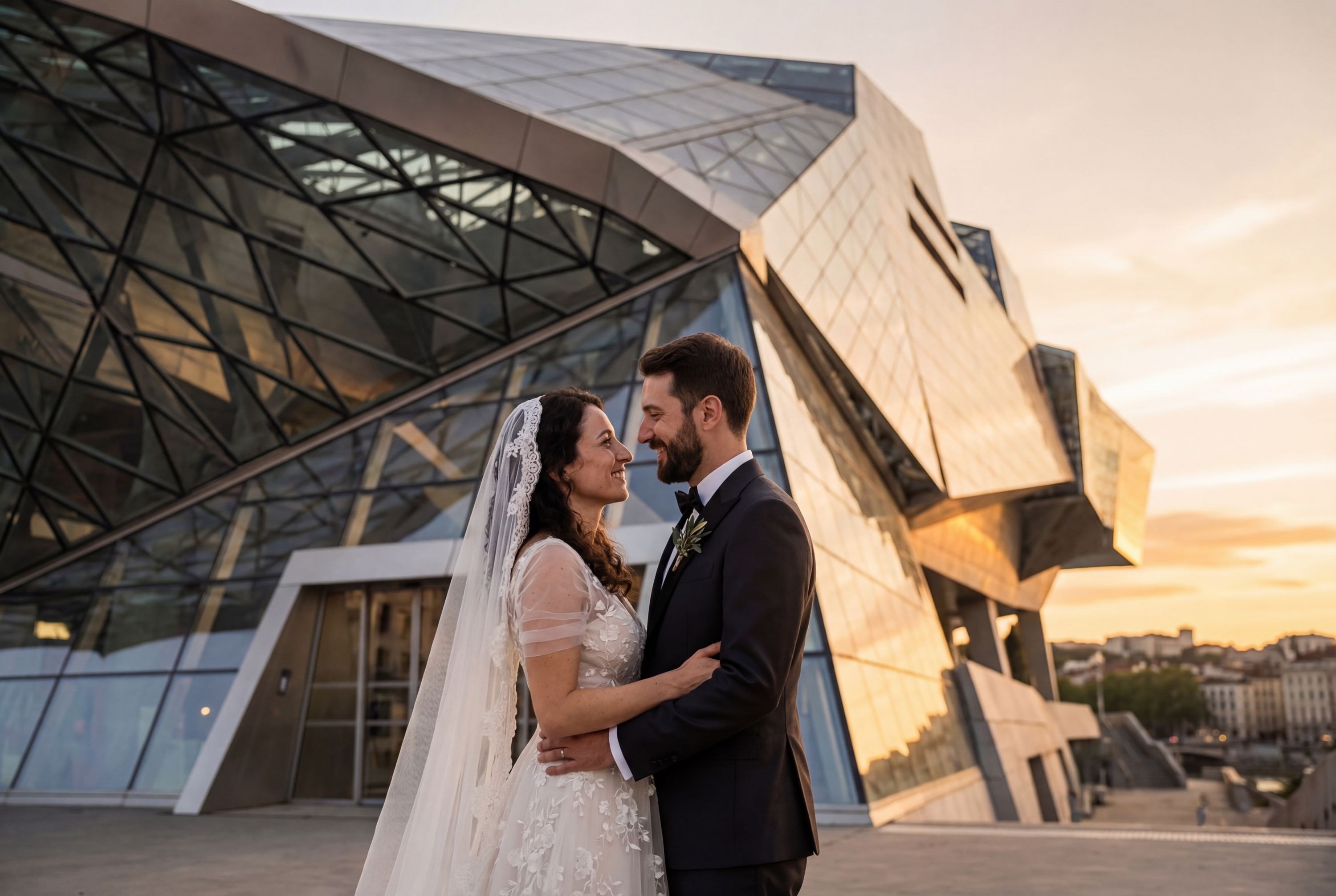 Wedding photography Lyon - Musée des Confluences