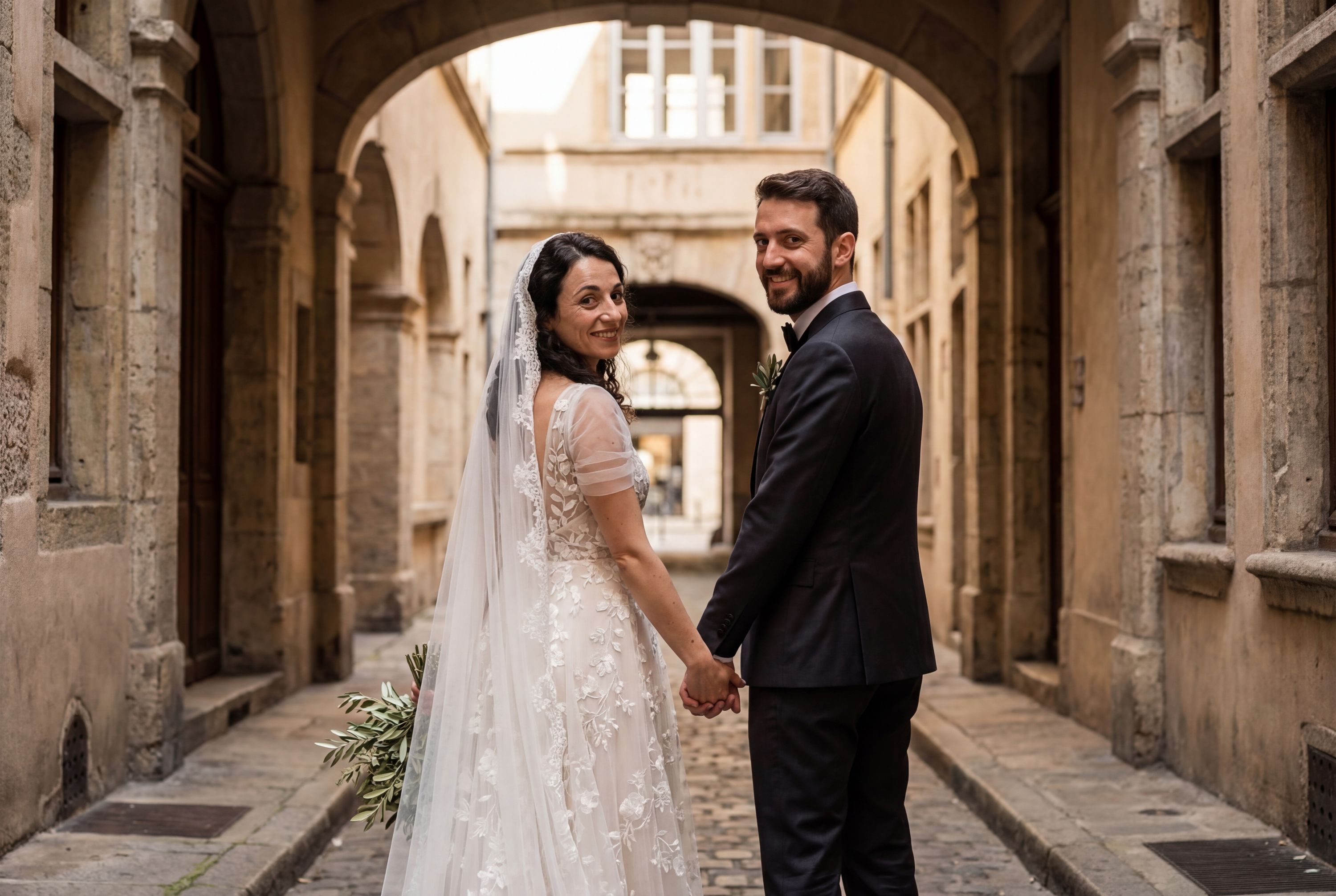 Wedding photography Lyon - Traboules (Hidden Passages)