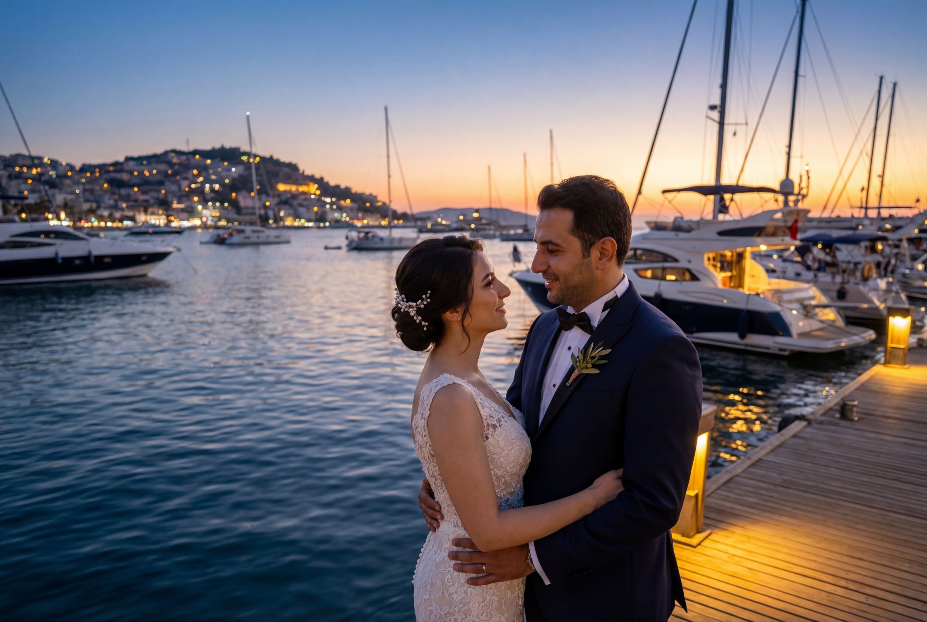Kuşadası Marina wedding photography Aydın 