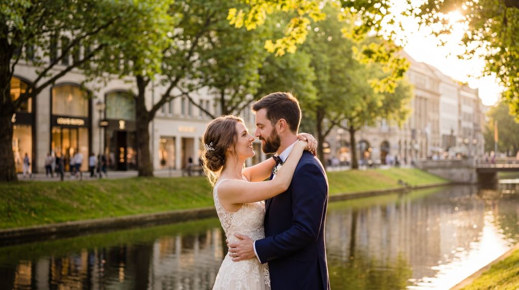Königsallee (Kö) wedding photography, Düsseldorf, Königsallee (Kö) wedding photography, Düsseldorf,