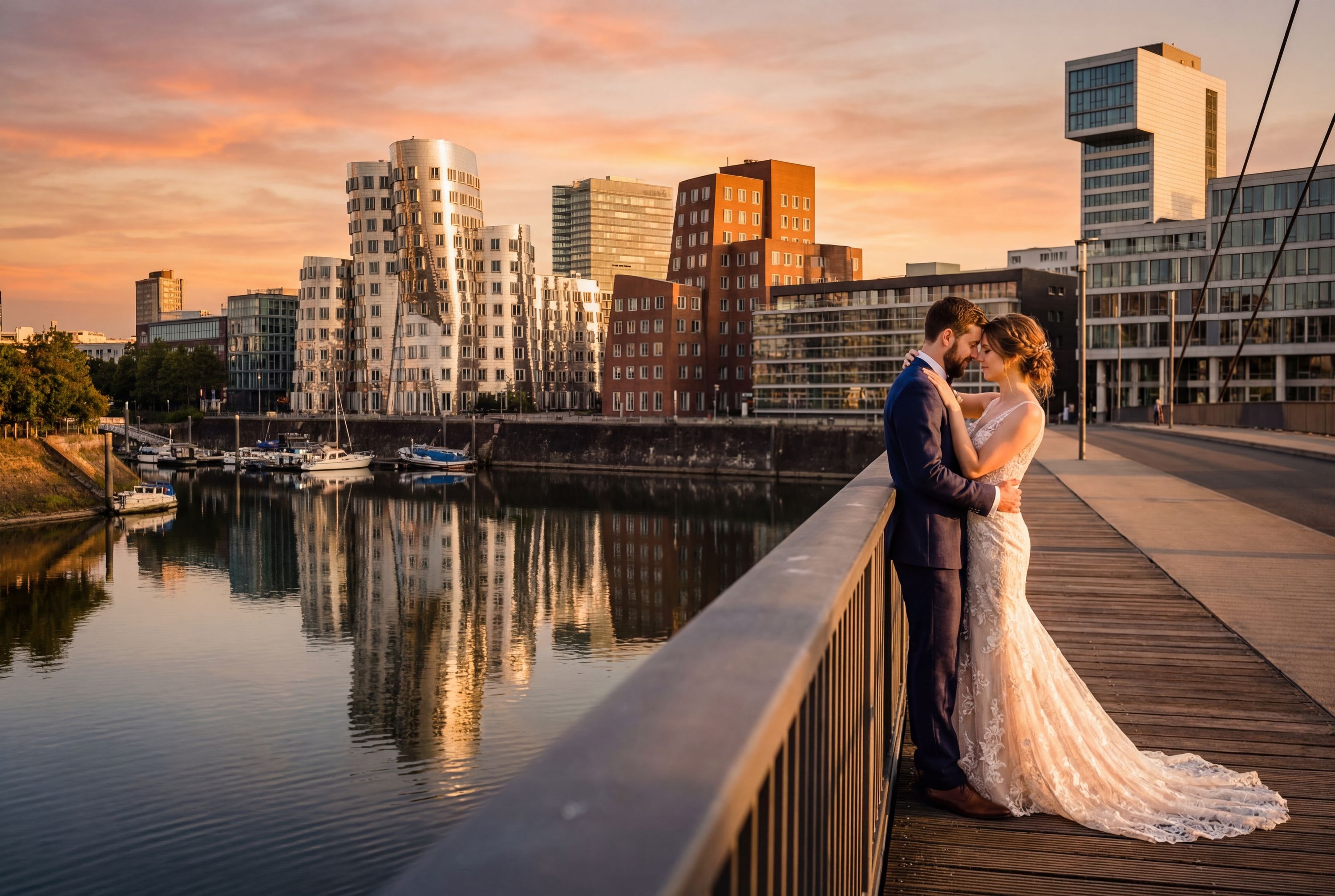 MedienHafen (Media Harbour) wedding photography Düsseldorf 