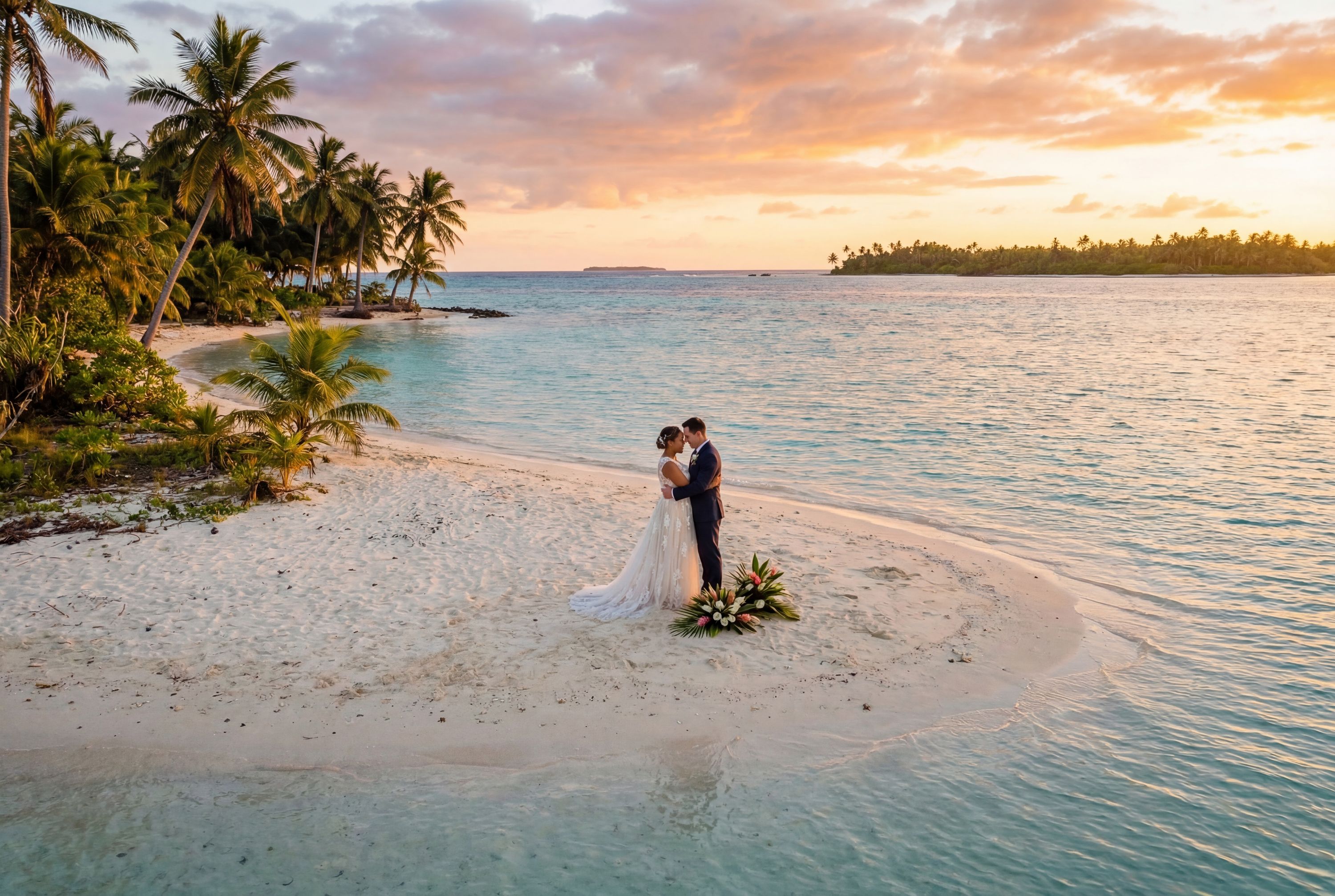 Wedding photography Majuro - Secluded Motu within Majuro Lagoon