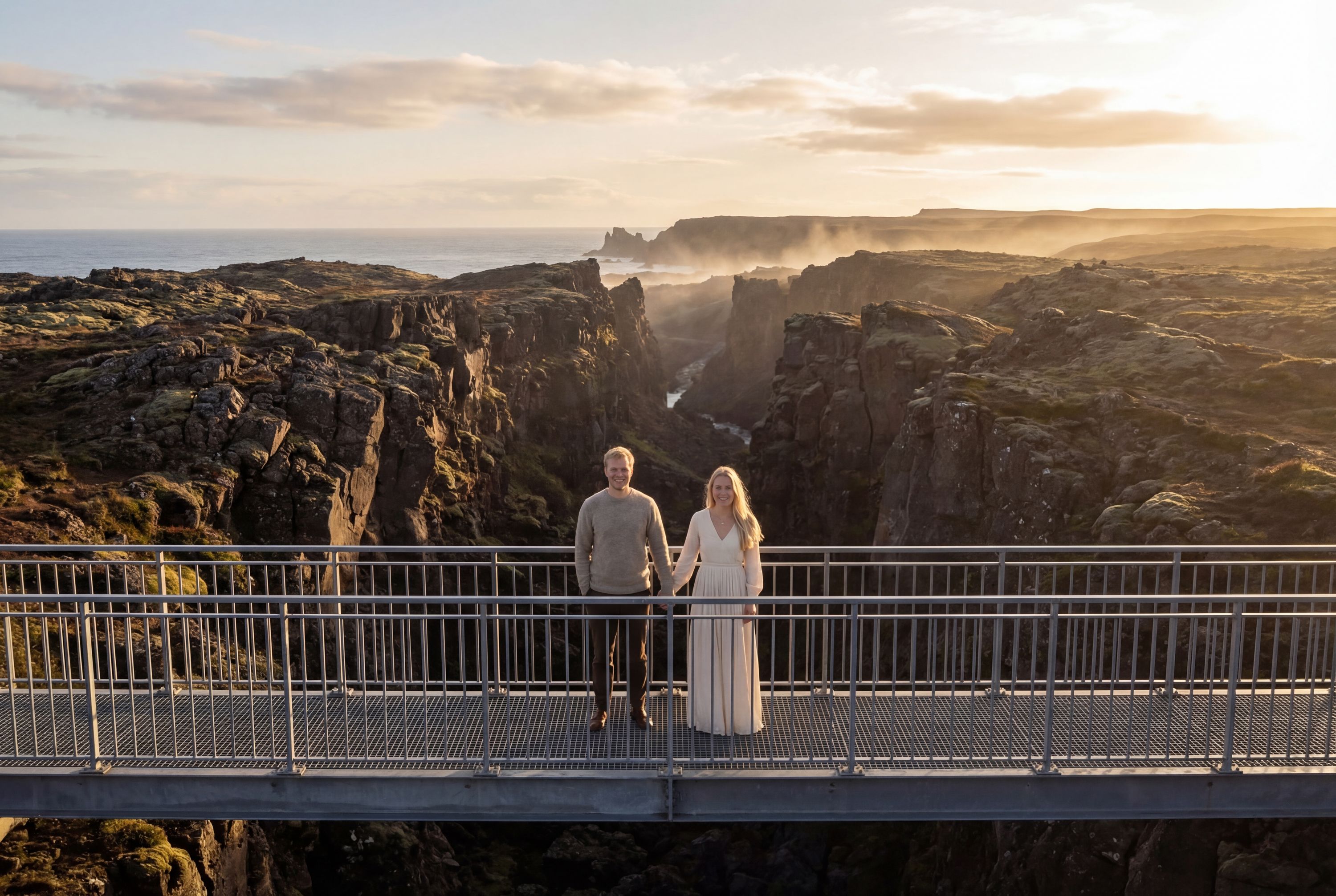 Wedding photography Keflavík - Bridge Between Continents (Miðlína)