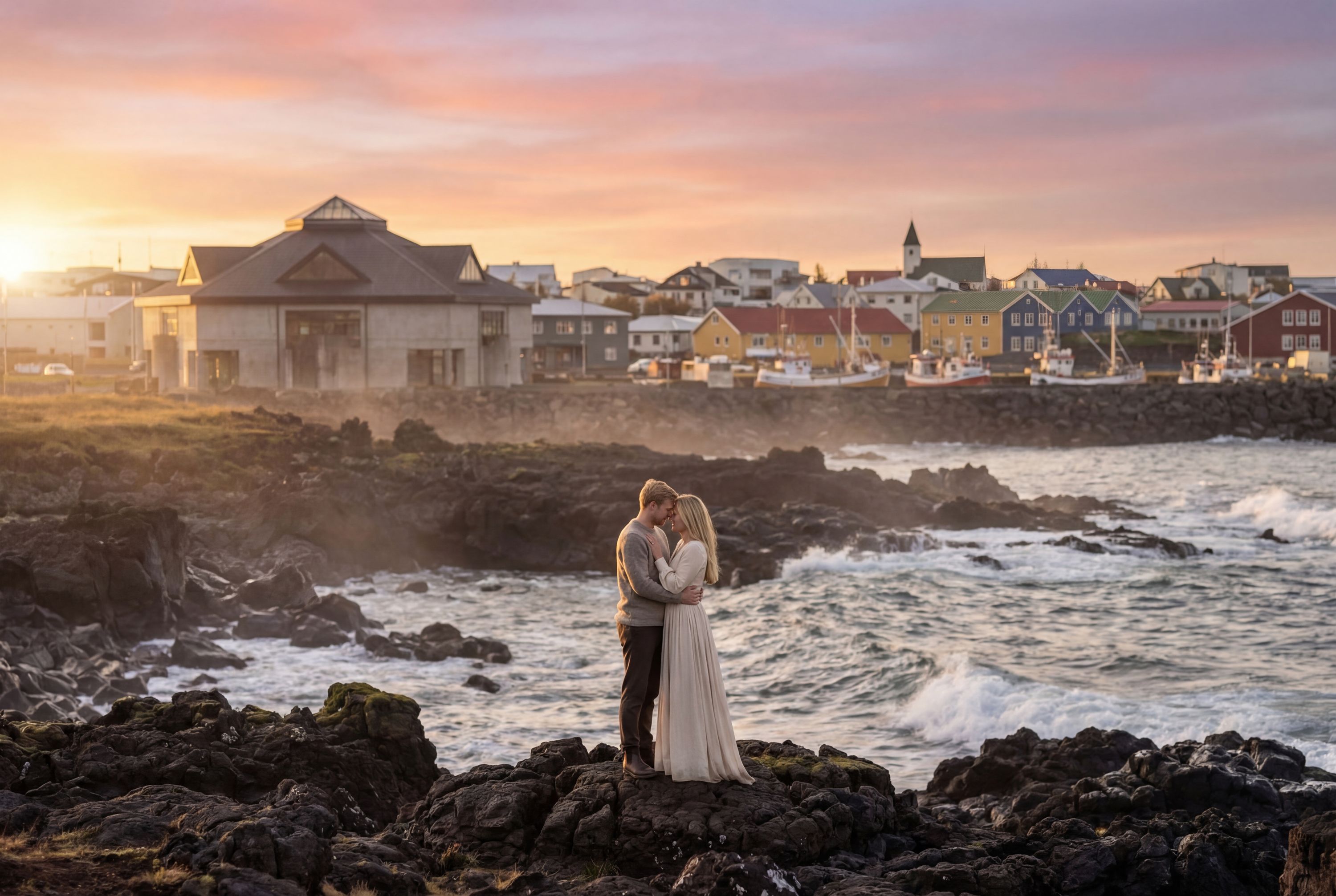 Wedding photography Keflavík - Duus Museum (Duus Safnahús) & Old Town Keflavík