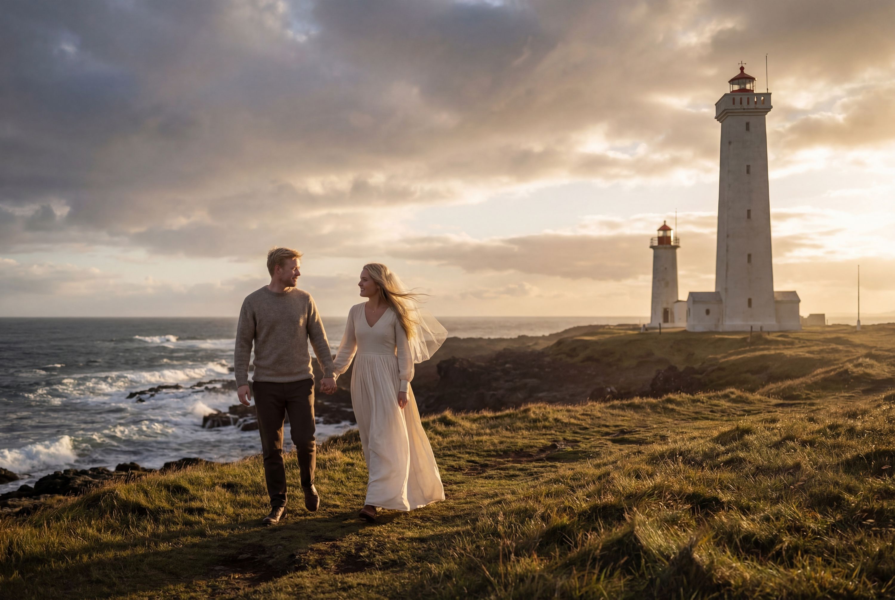 Wedding photography Keflavík - Garðskagi Lighthouses