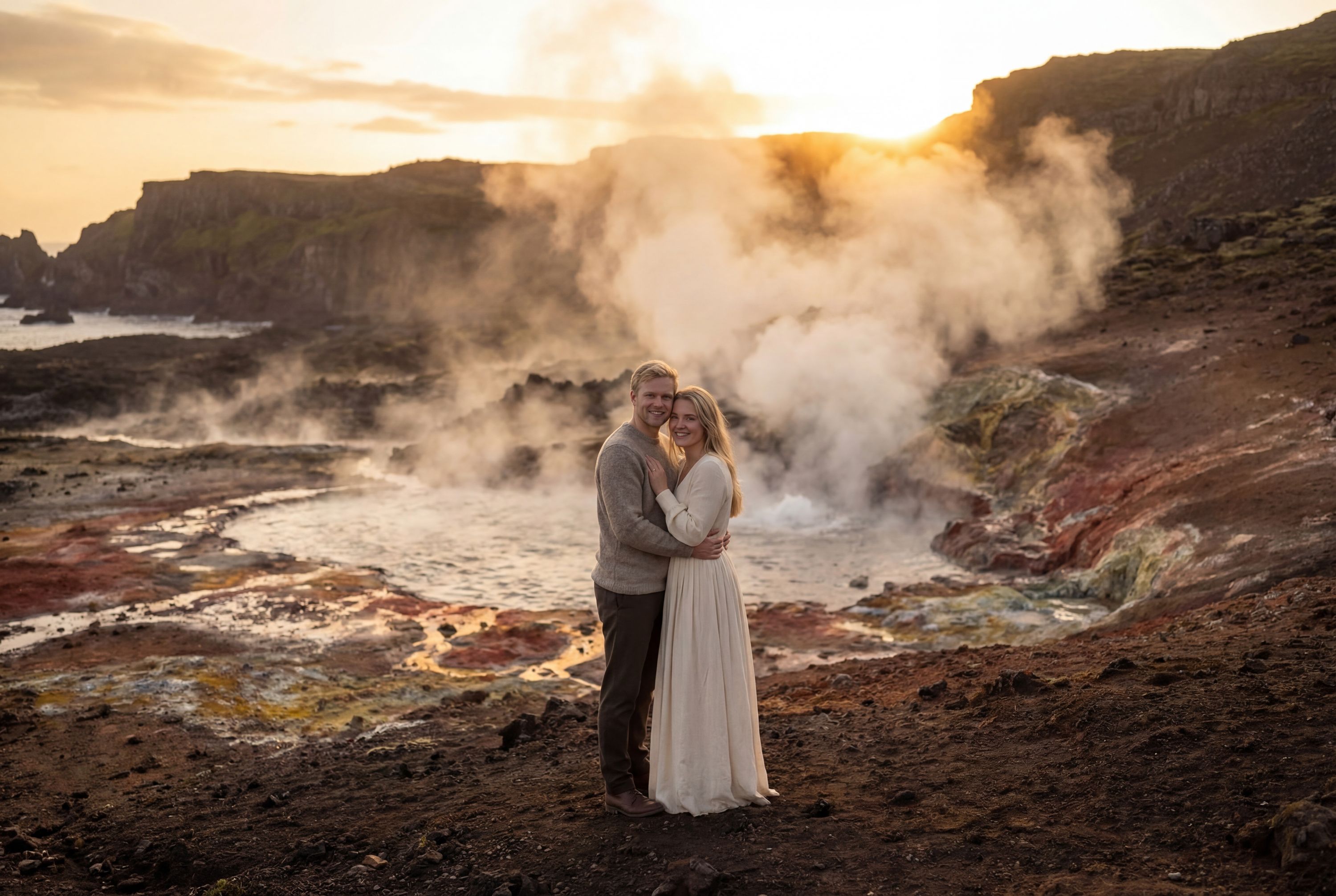 Wedding photography Keflavík - Gunnuhver Hot Springs