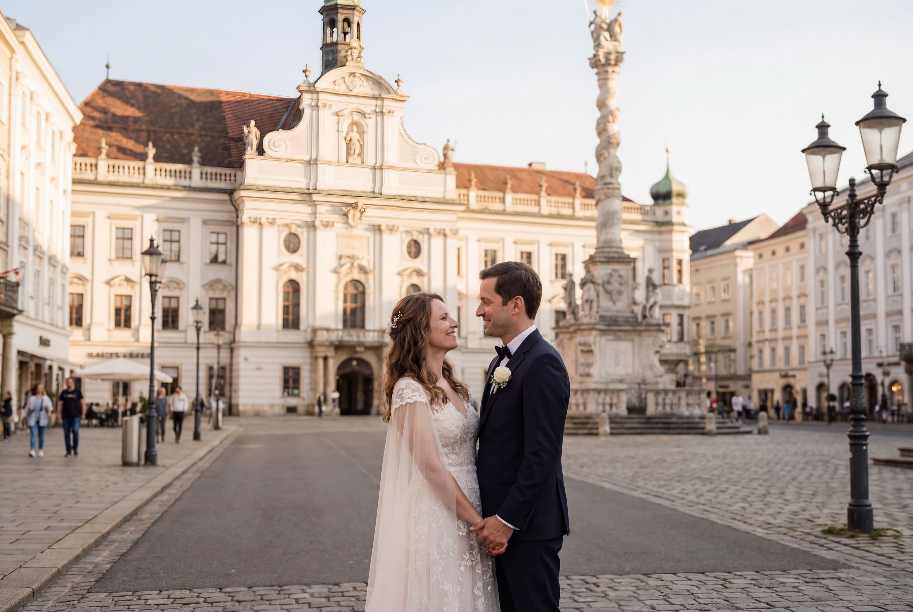 Wedding photography Linz - Hauptplatz (Main Square)