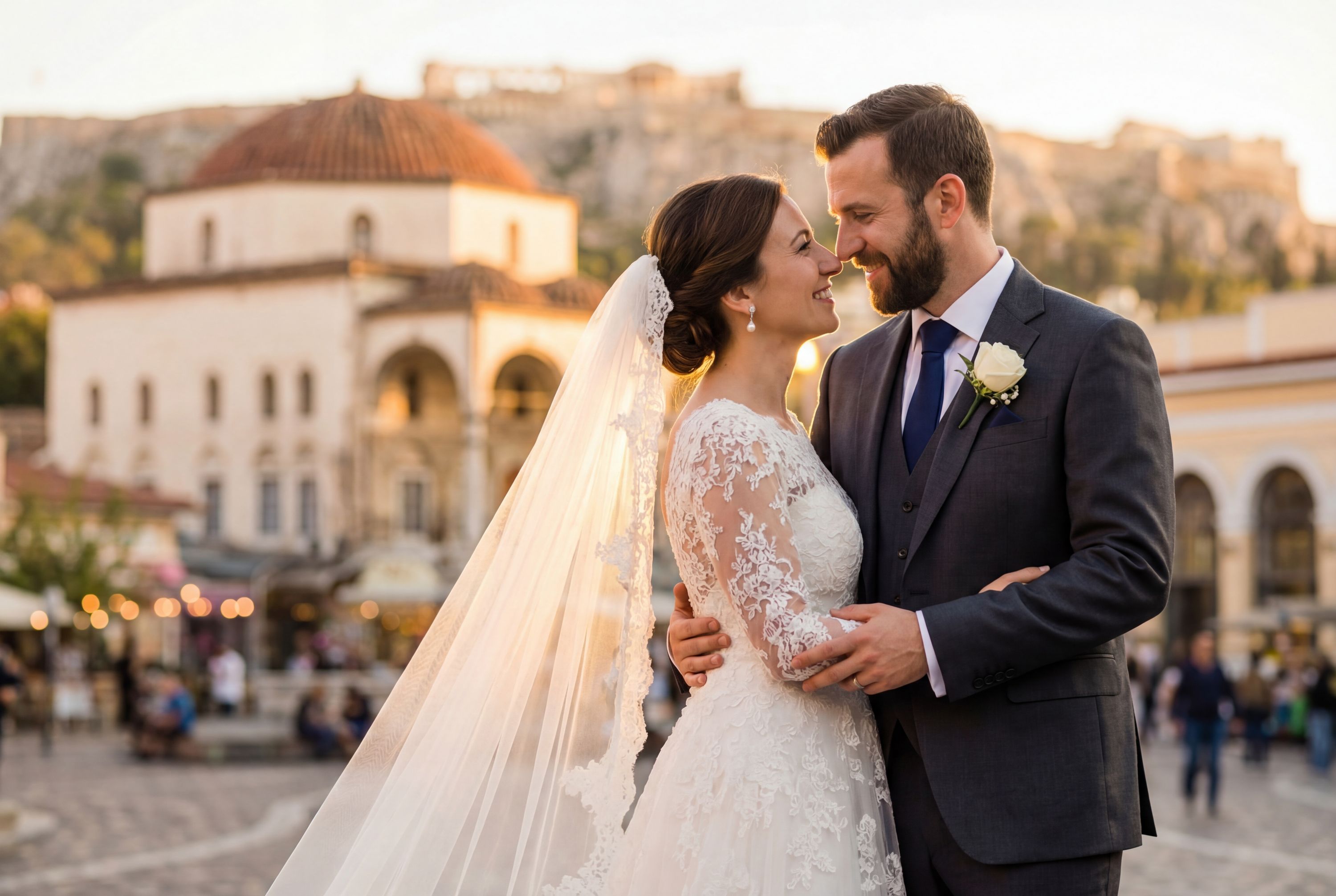 Monastiraki Square wedding photography Athens 