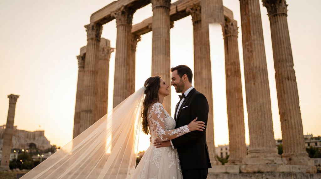 Temple of Olympian Zeus wedding photography, Athens, Temple of Olympian Zeus wedding photography, Athens,