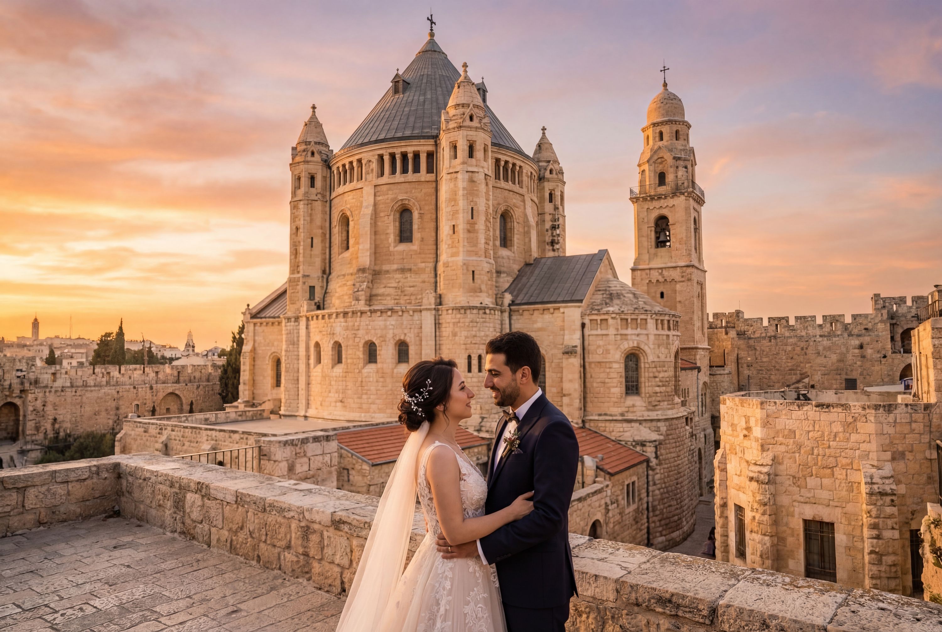 Wedding photography Jerusalem - Dormition Abbey